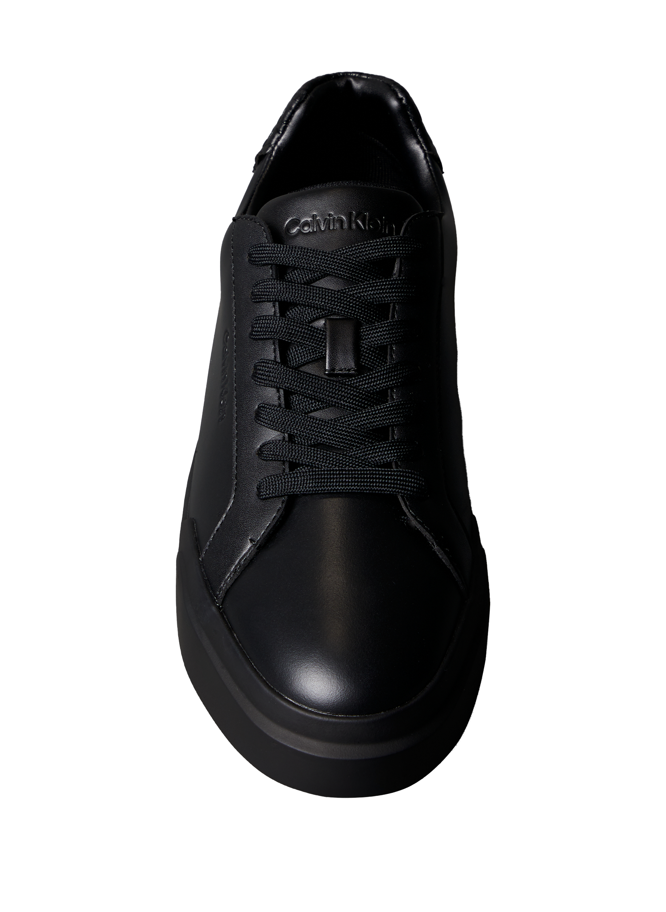 Baskets basses en cuir lisse CALVIN KLEIN Noir