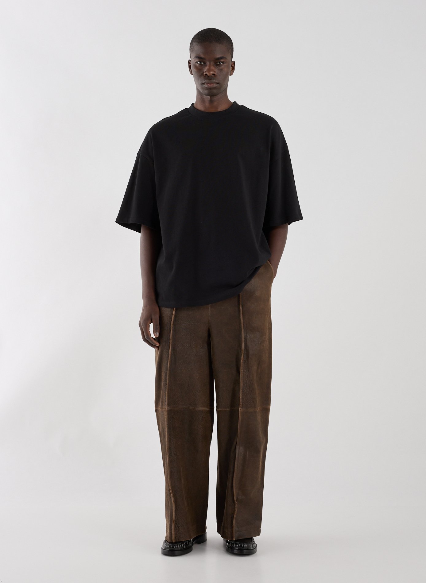 Slim-fit stretch cotton chinos SEAN SUEN Brown