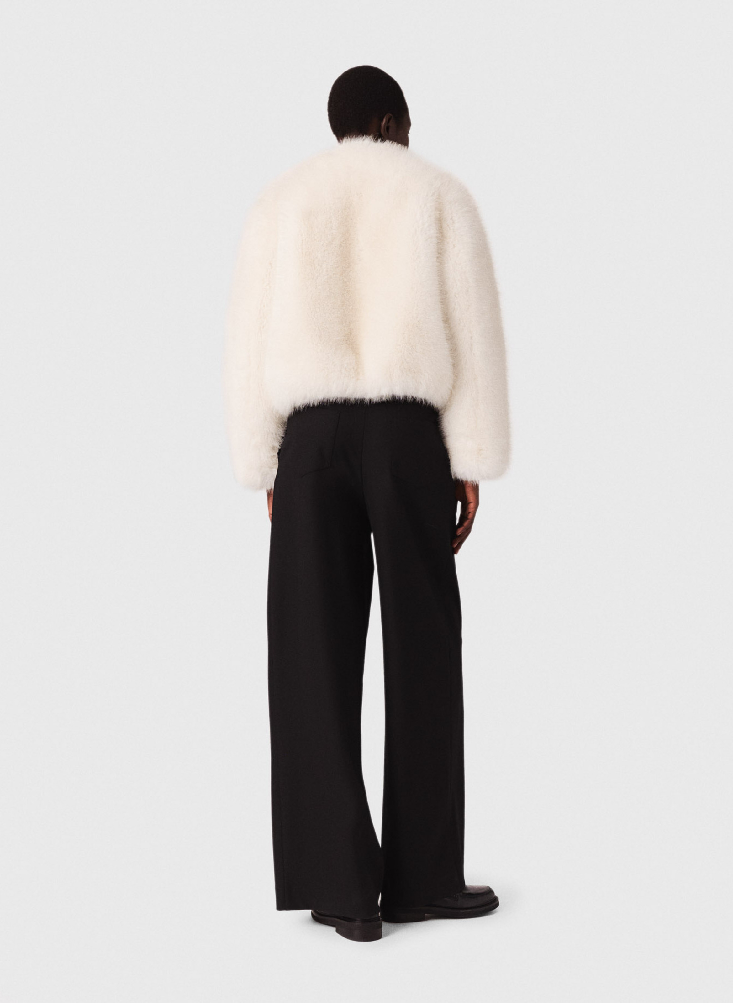 Pantalon large MAJE Noir