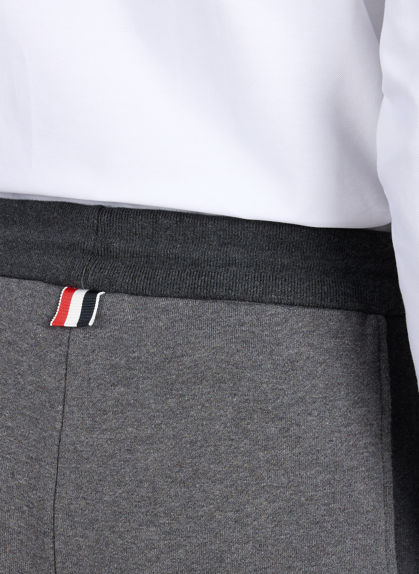 Pantalon de survêtement en coton THOM BROWNE Gris