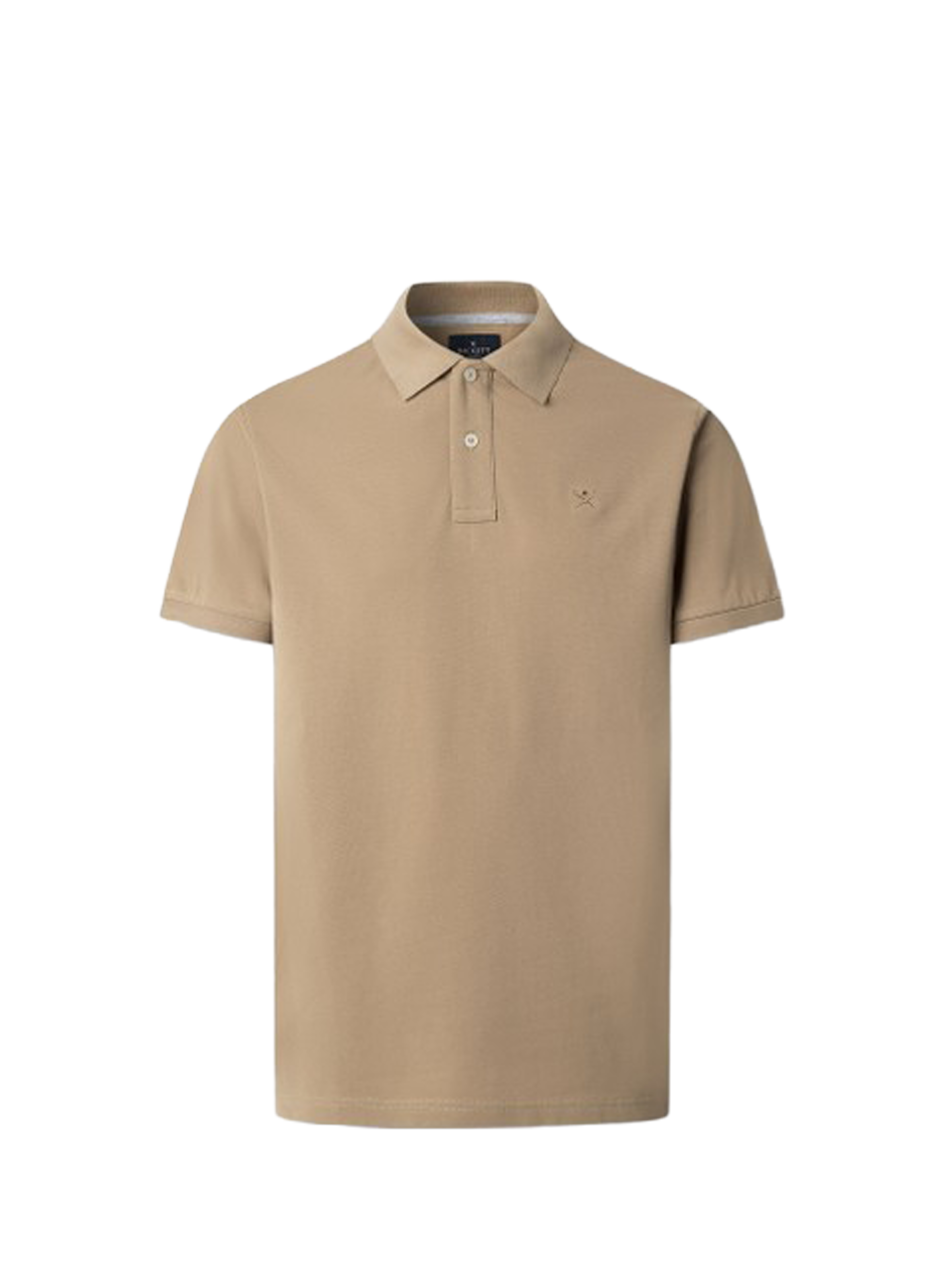 Polo à manches courtes en coton HACKETT Beige