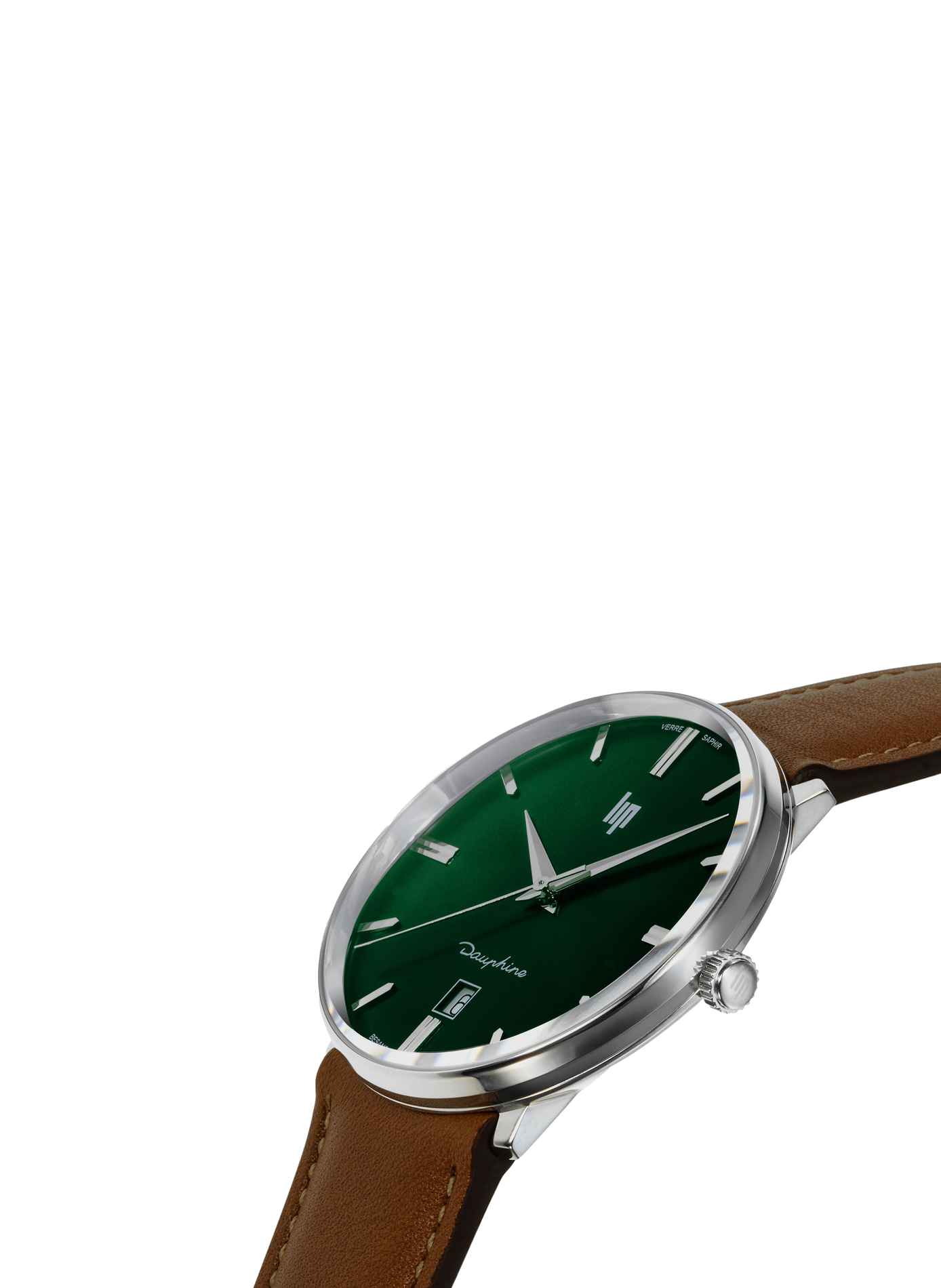 Montre à quartz en cuir LIP Vert