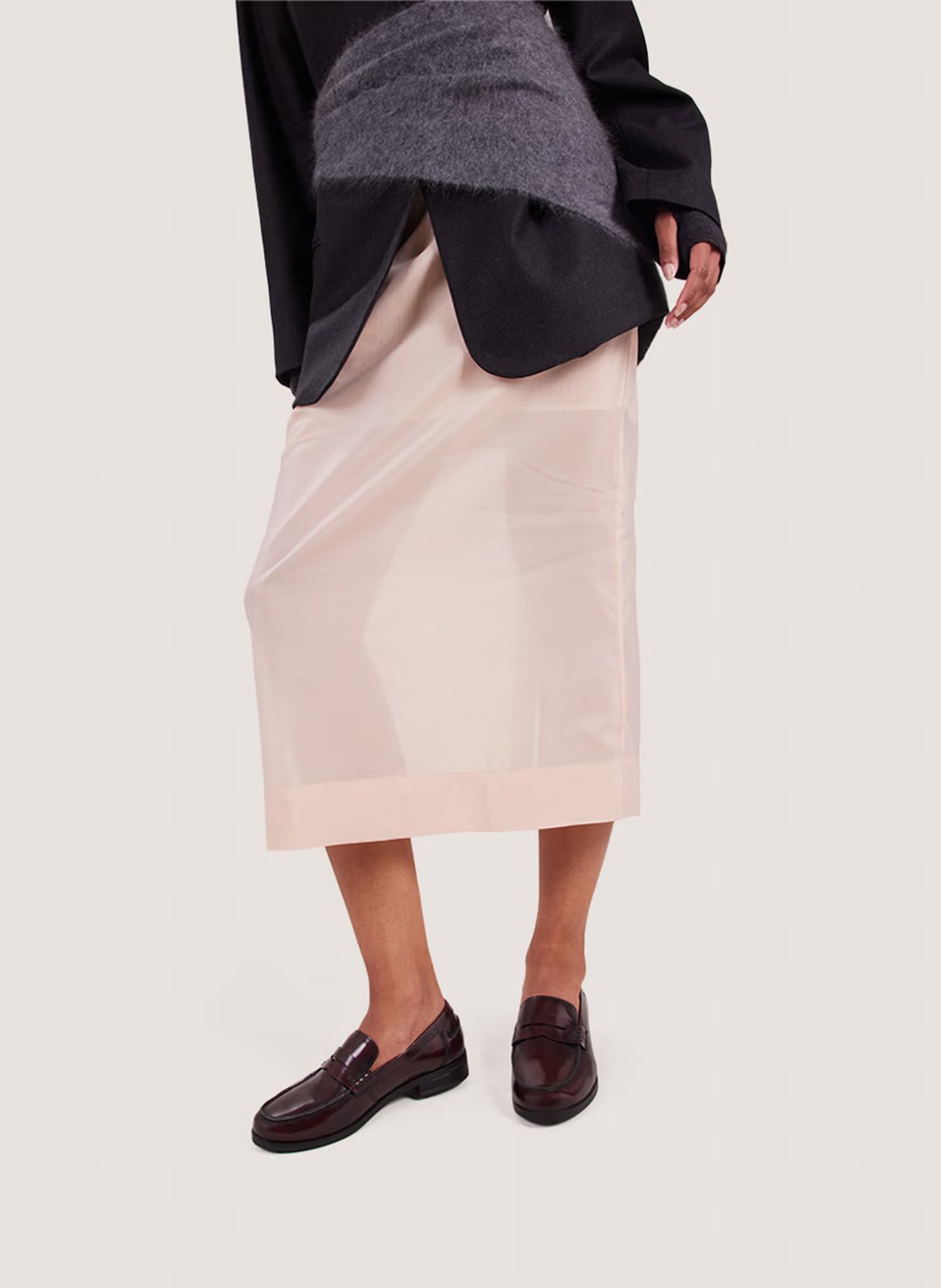 Mocassins en cuir glacé audelya JONAK Rouge