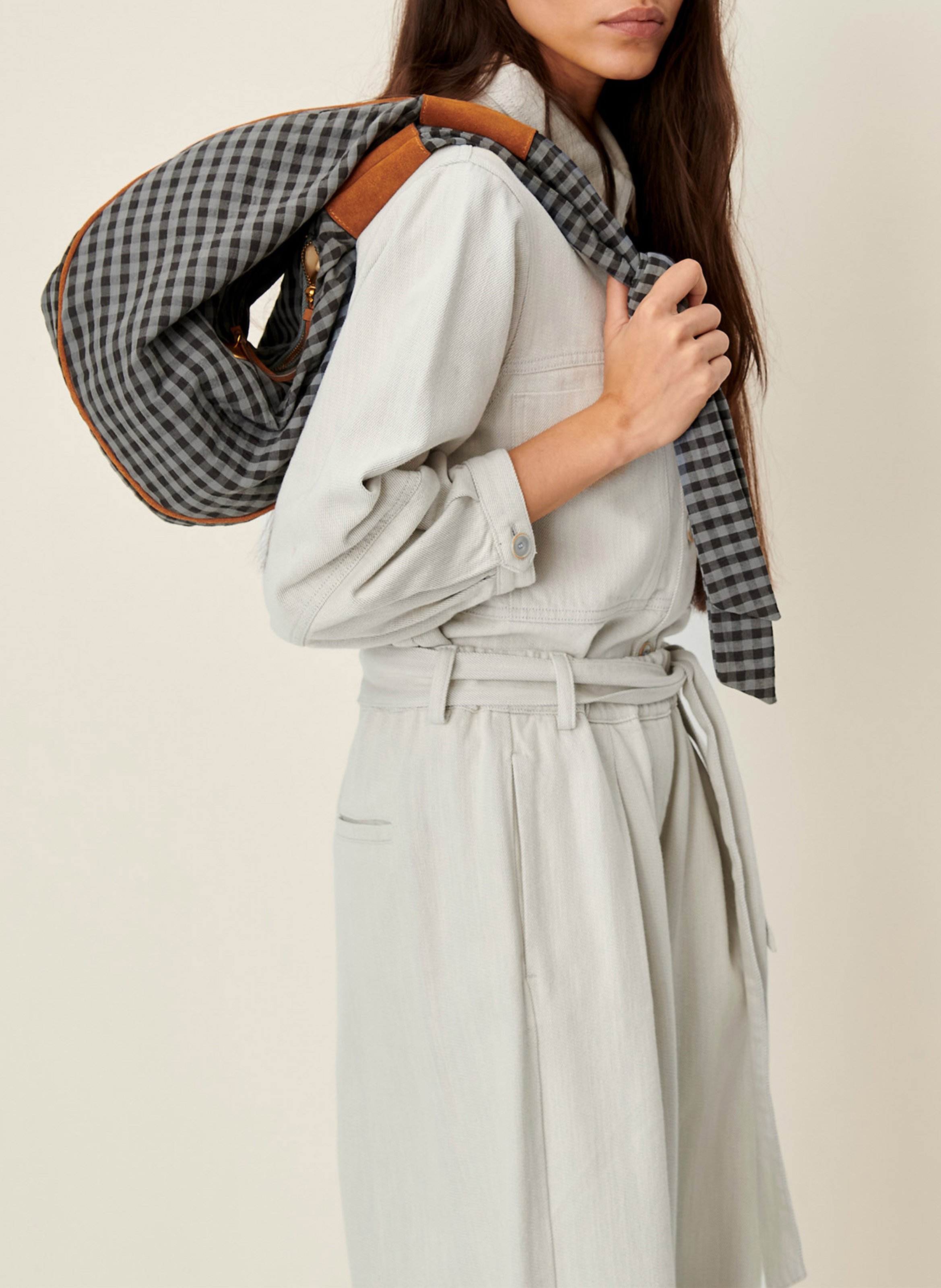 Pantalon large en coton mélangé rinim SESSUN Bleu