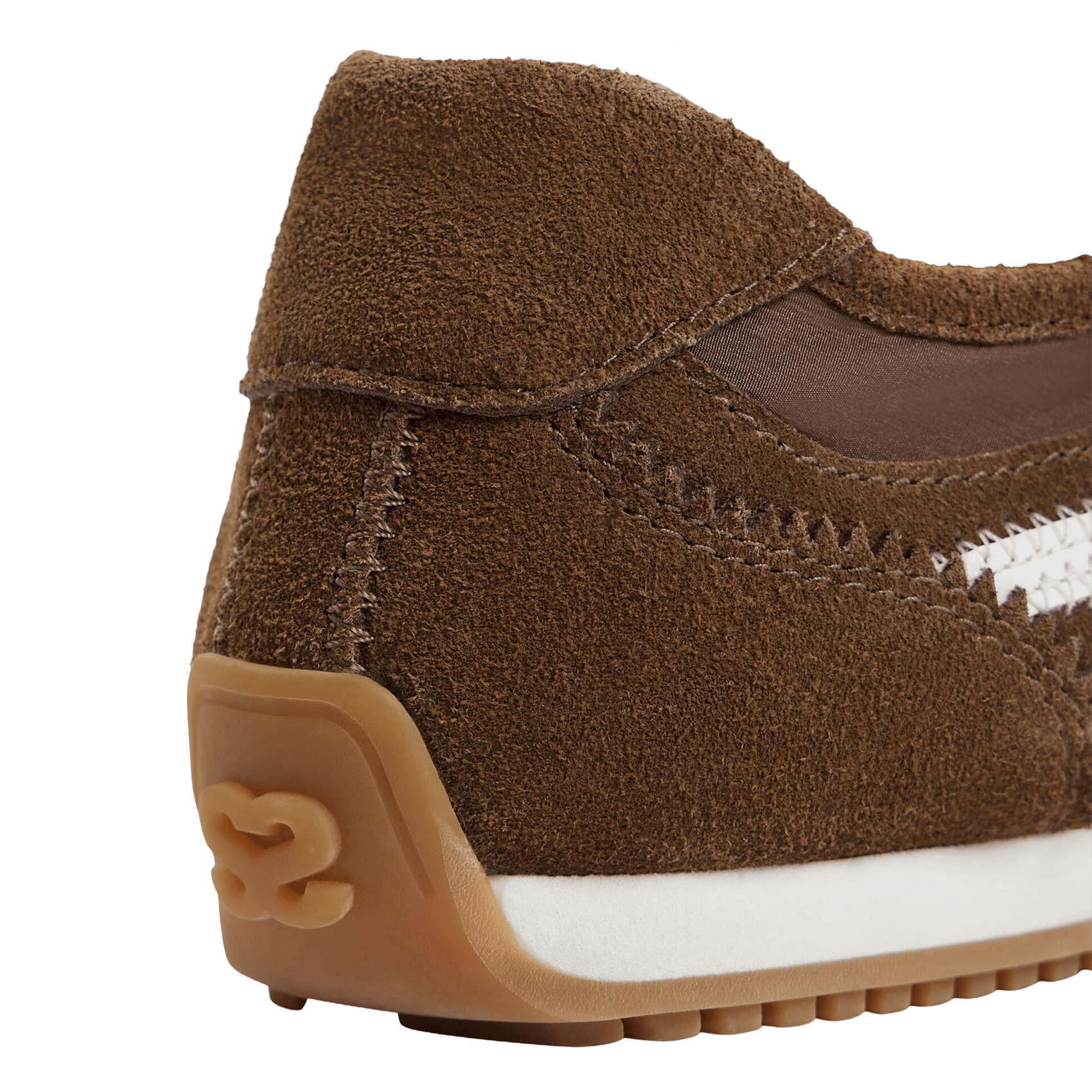 Baskets basses en cuir SANDRO Marron