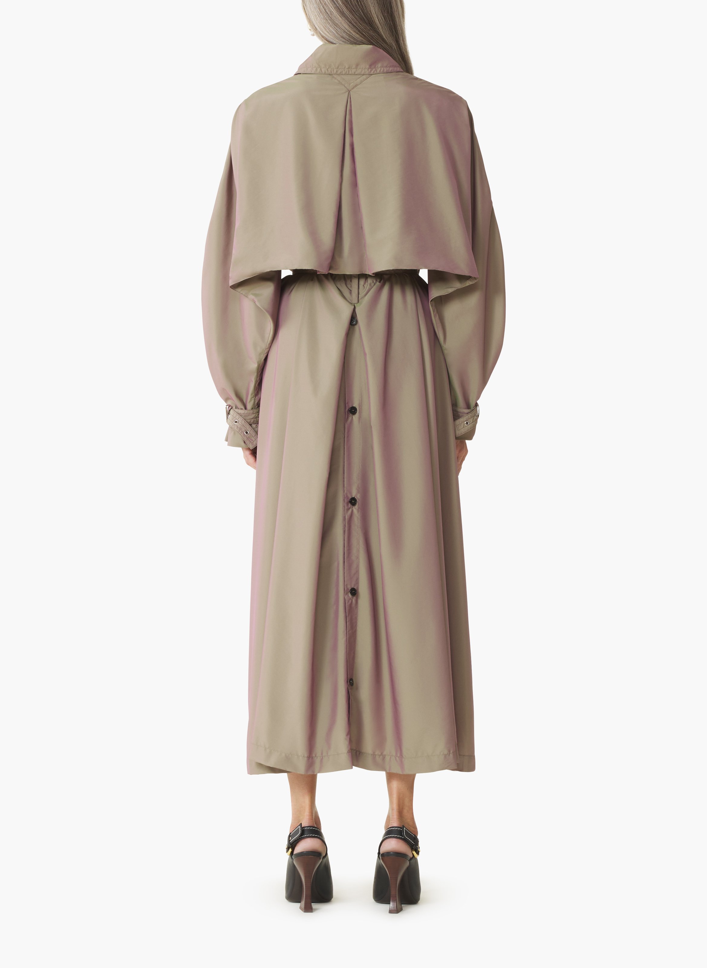 Trench fluide en taffetas LANVIN Beige