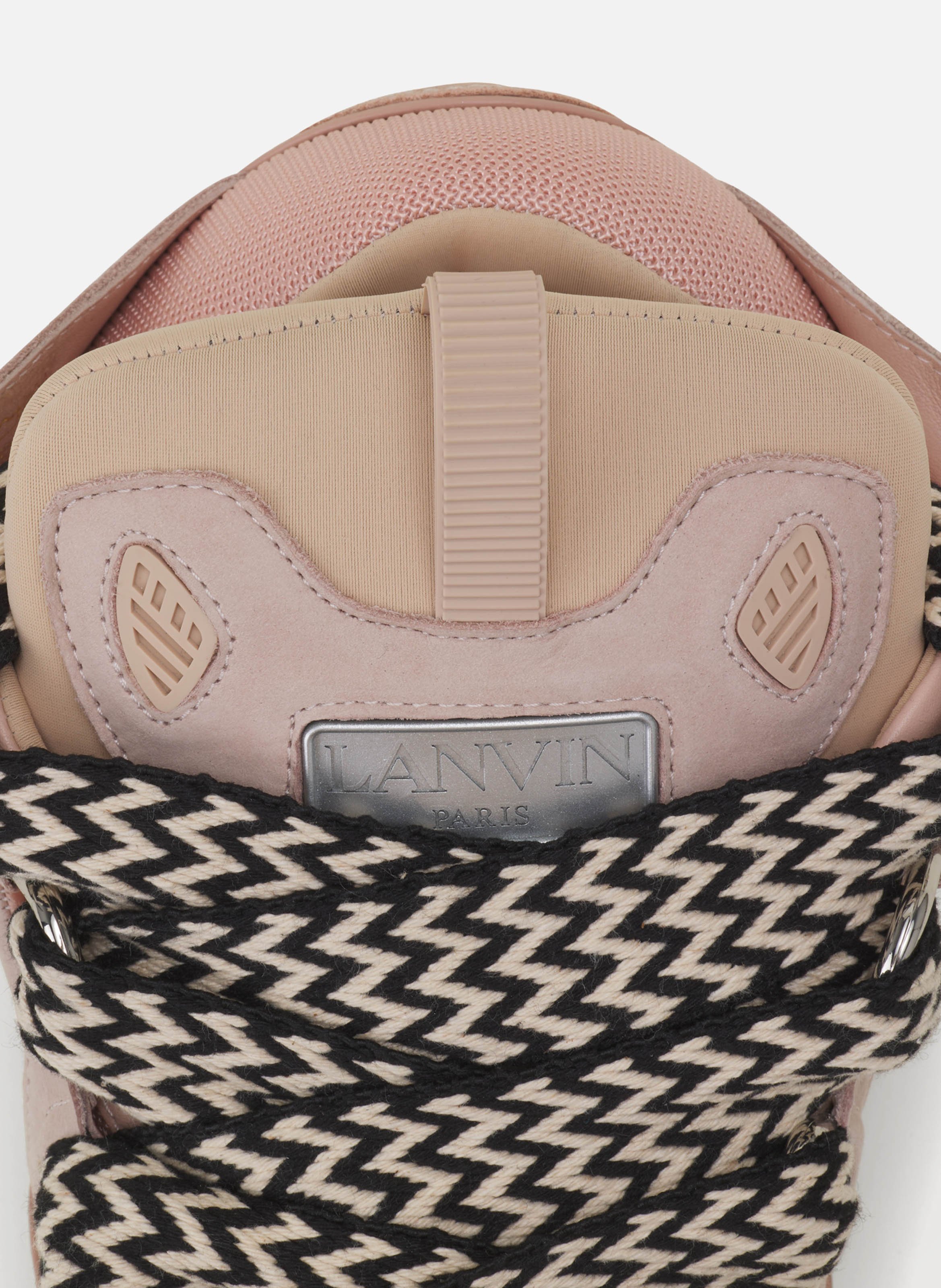 Sneakers curb en cuir LANVIN Rose