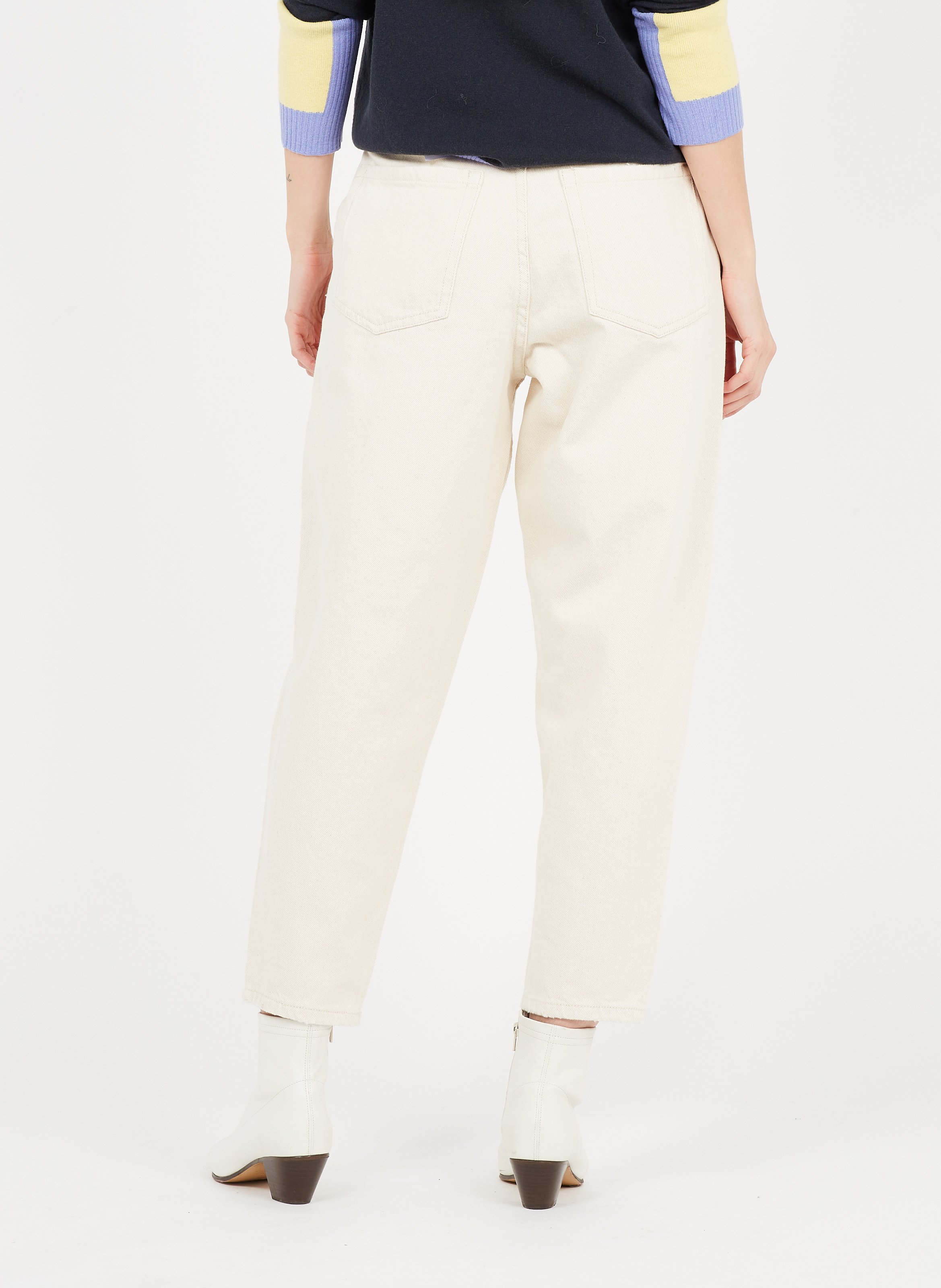 Jean droit en coton tineborow AMERICAN VINTAGE Beige