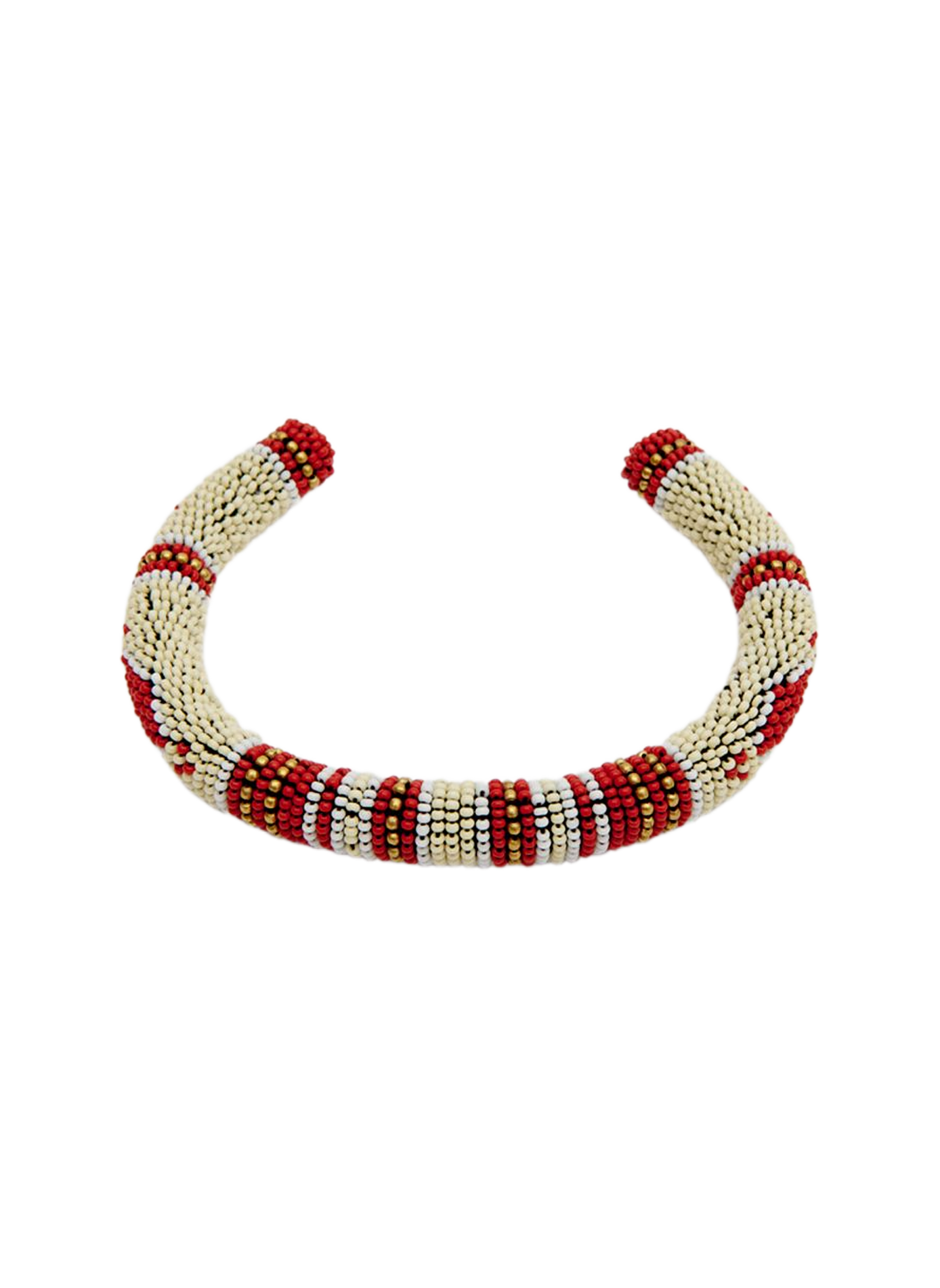 Armband Nina aus graphischen Glasperlen ISABEL MARANT Weiss