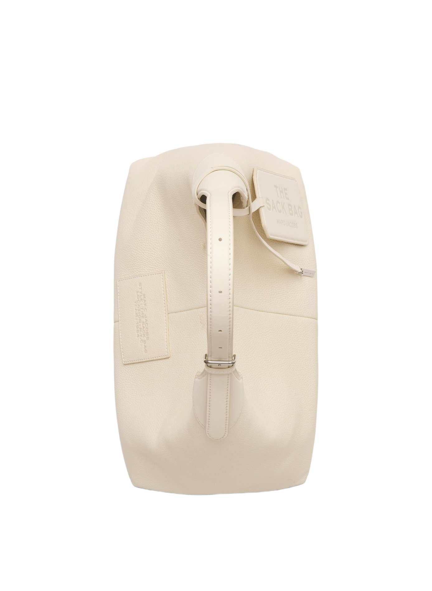 The Belted Sack Leather Bag MARC JACOBS White