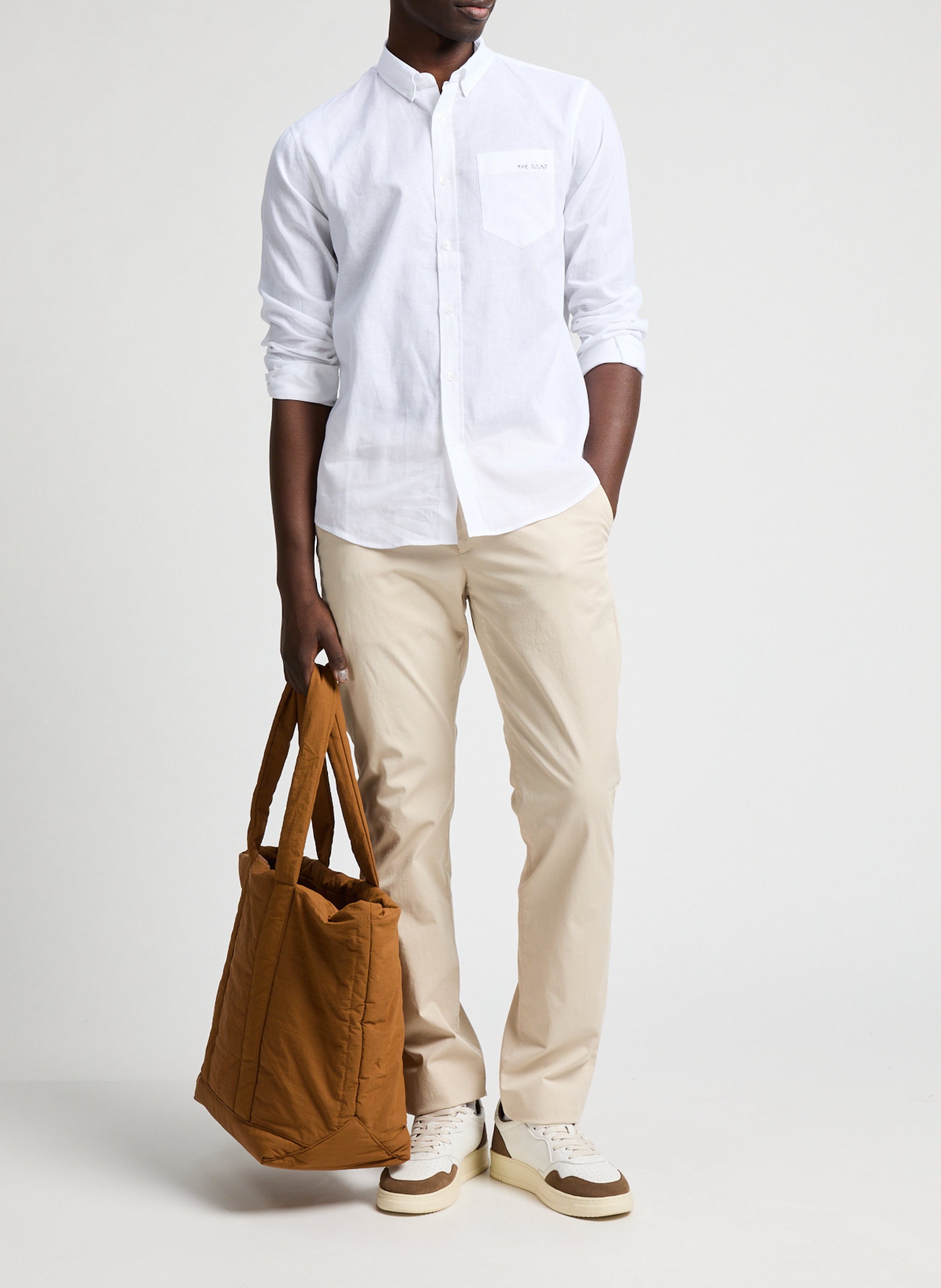 Rechte broek FACONNABLE Beige