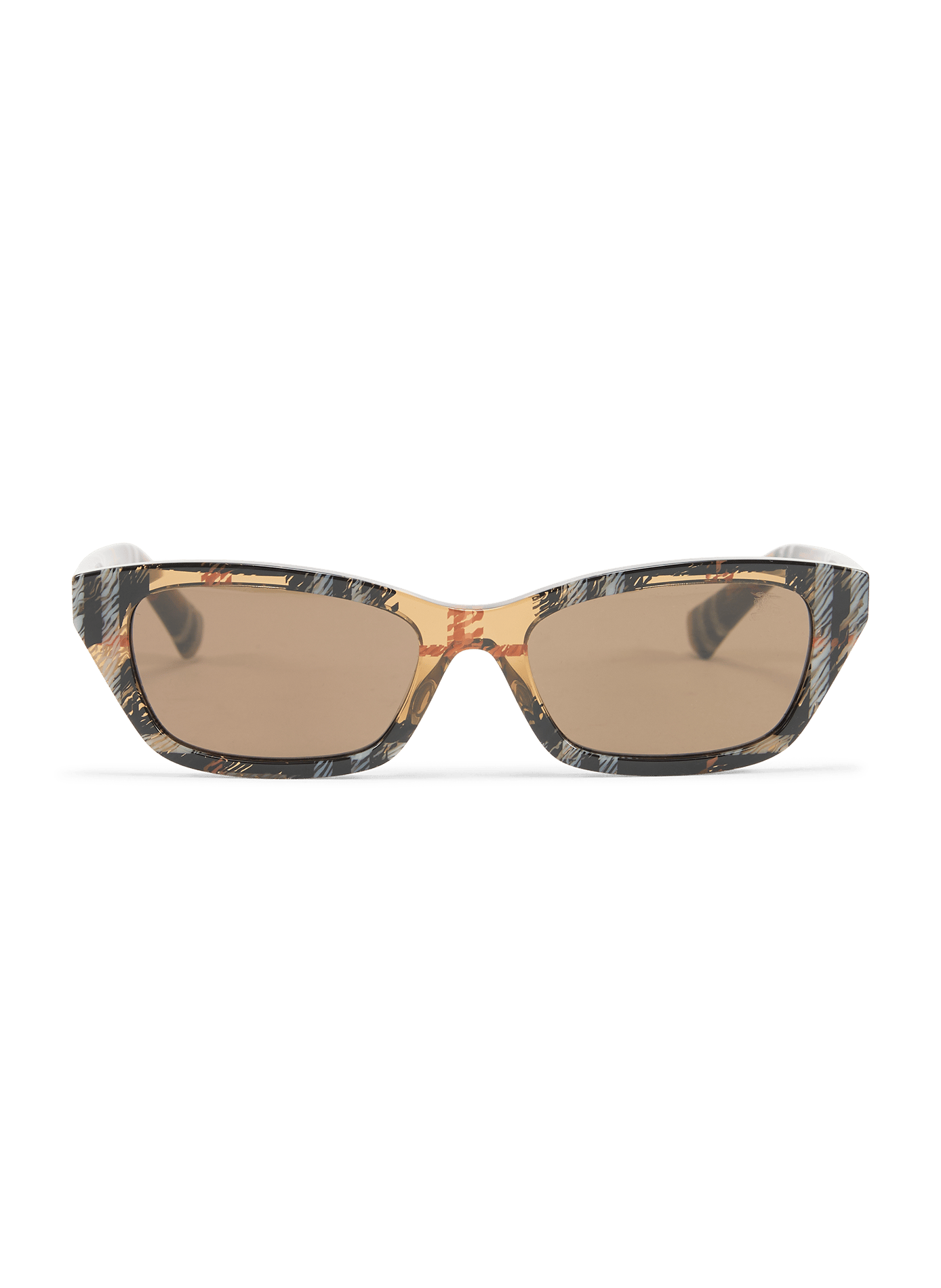Rechteckige Sonnenbrille BURBERRY Braun