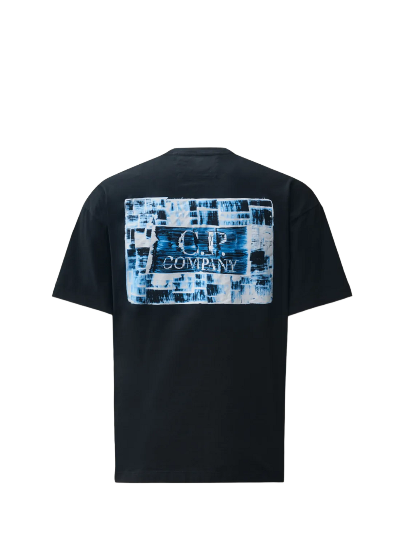 Camiseta con logo de algodón CP COMPANY Negro
