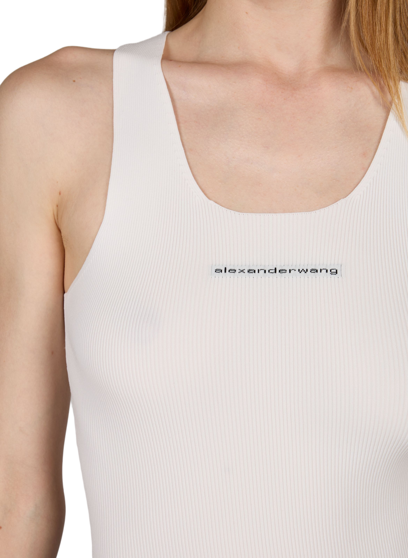 Round neck tank top ALEXANDER WANG White