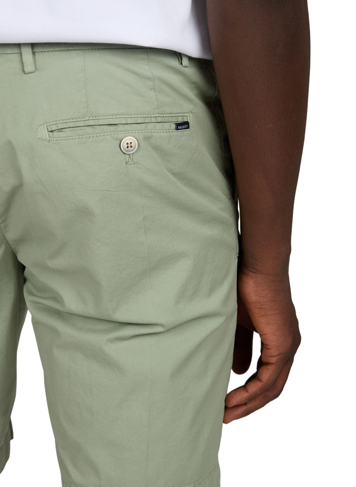 Short chino en coton mélangé HACKETT Vert