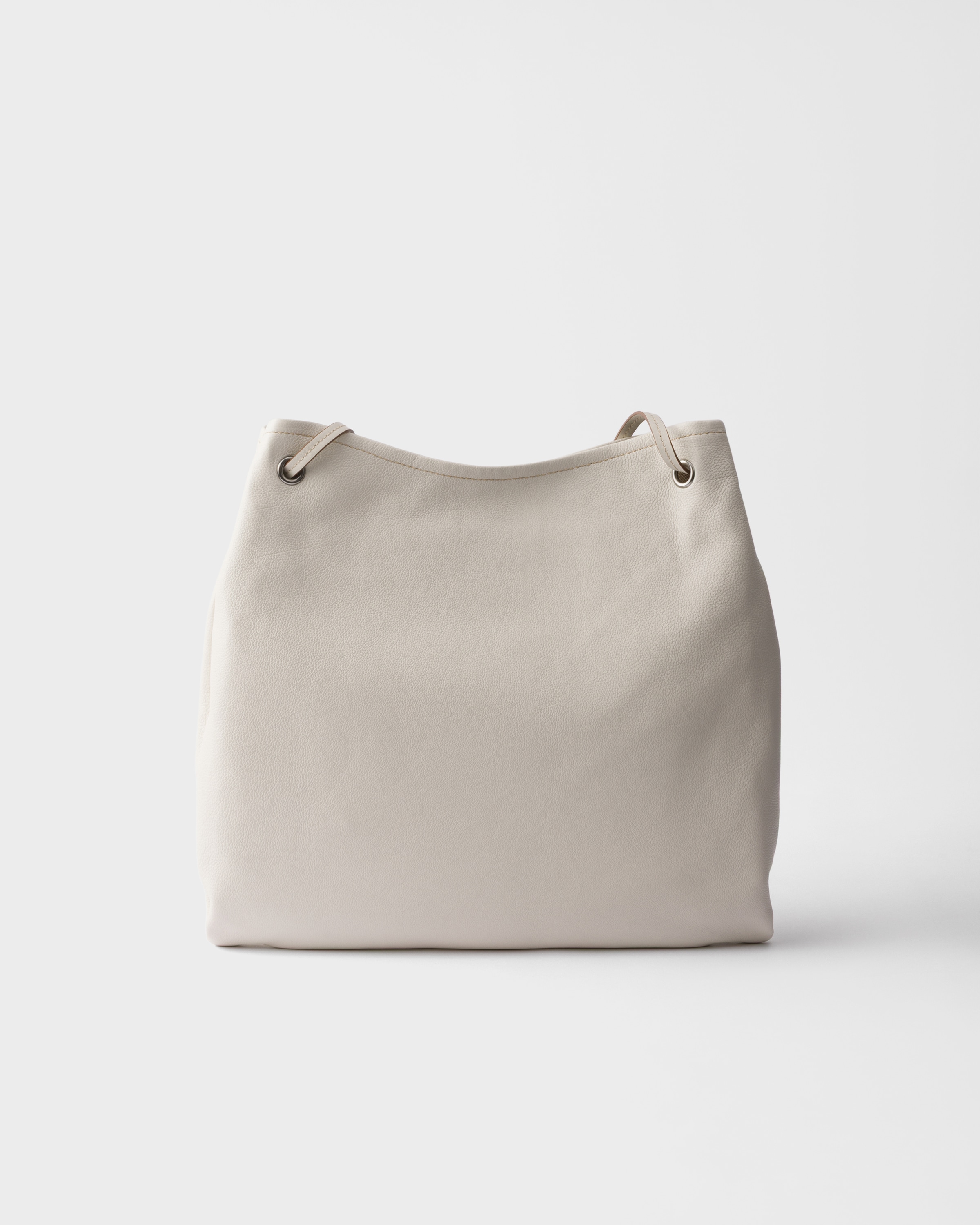 Grand sac prada route en cuir PRADA Beige