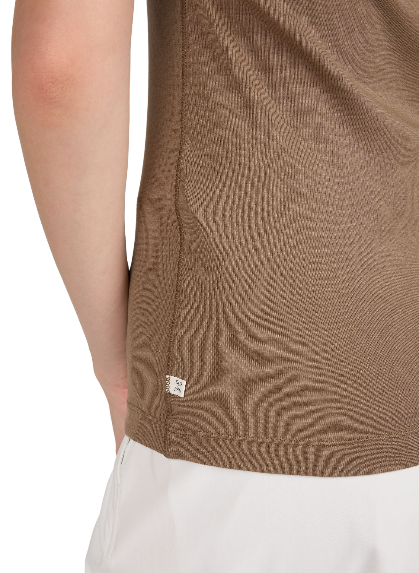 T-Shirt aus Baumwollmischung CLOSED Beige