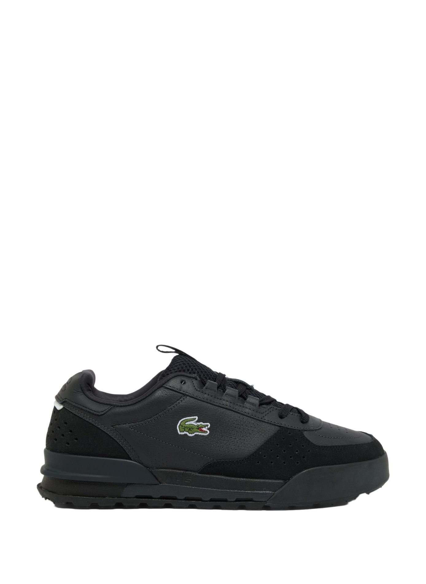Sneakers in pelle mista LACOSTE Bianco