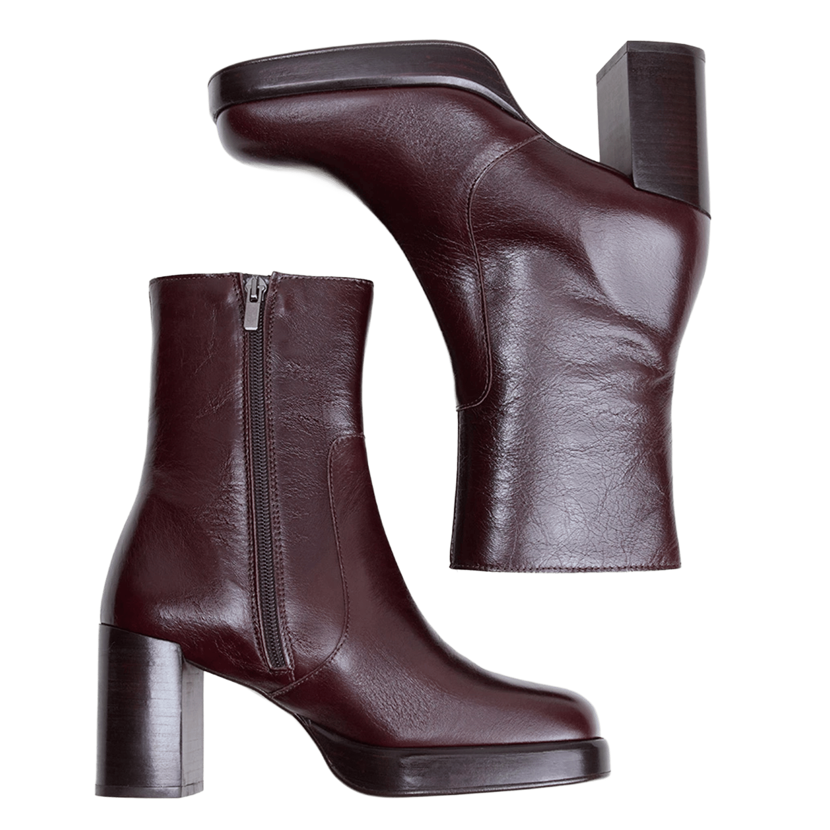 Bottines en cuir boom JONAK Marron