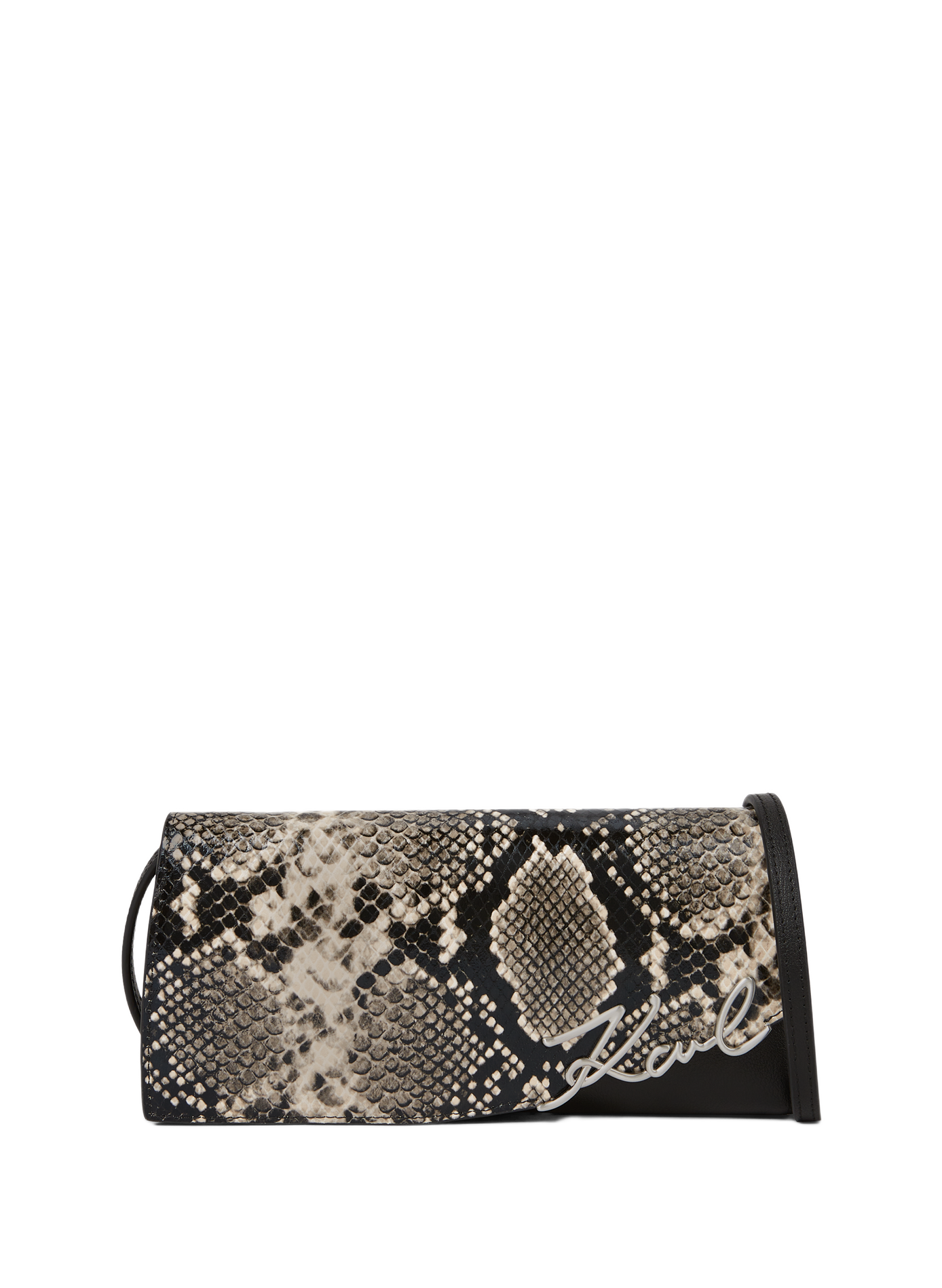 K/Handtekening python clutch KARL LAGERFELD Geen kleur