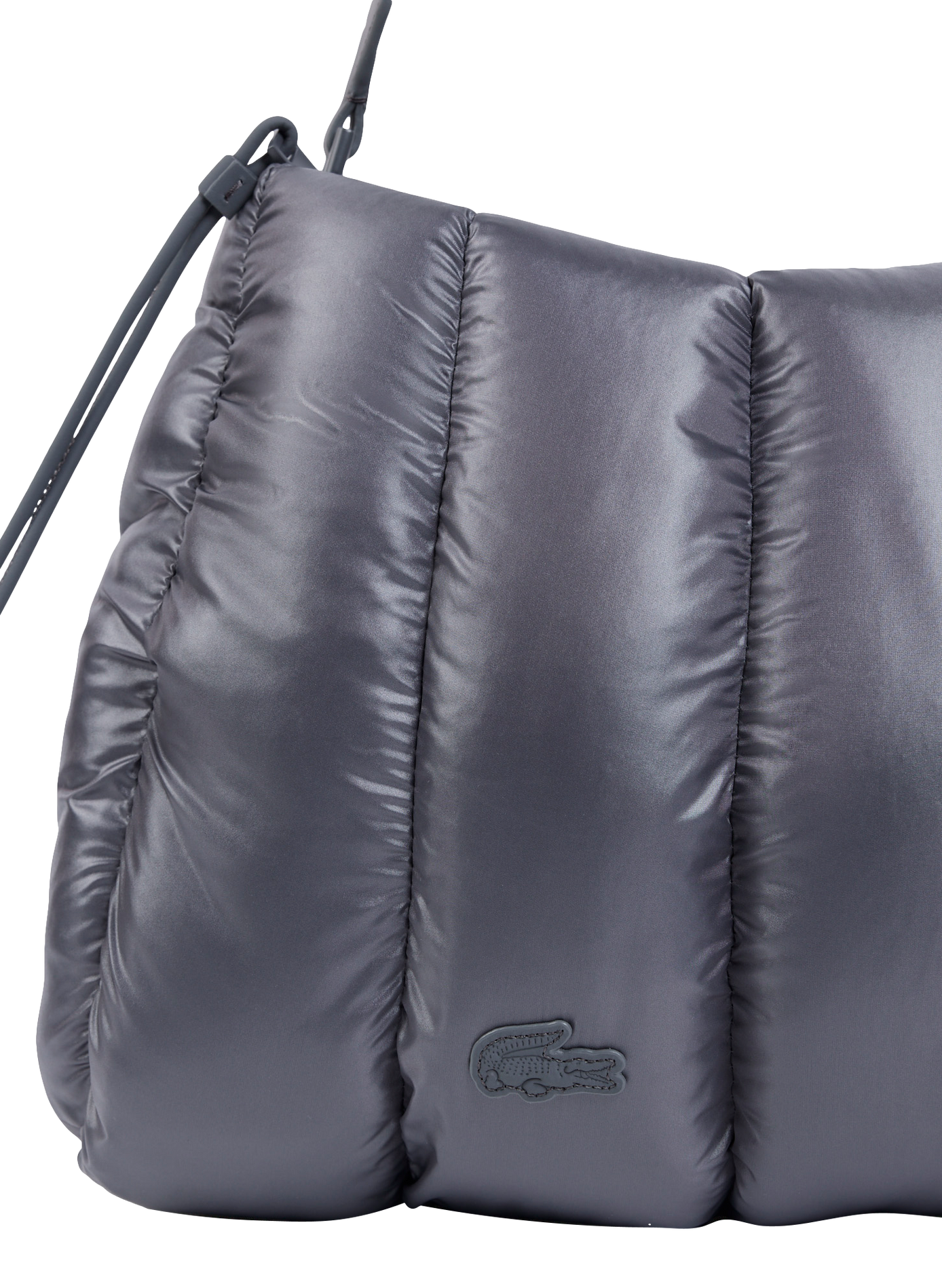 Quilted handbag with embossed logo LACOSTE Blue