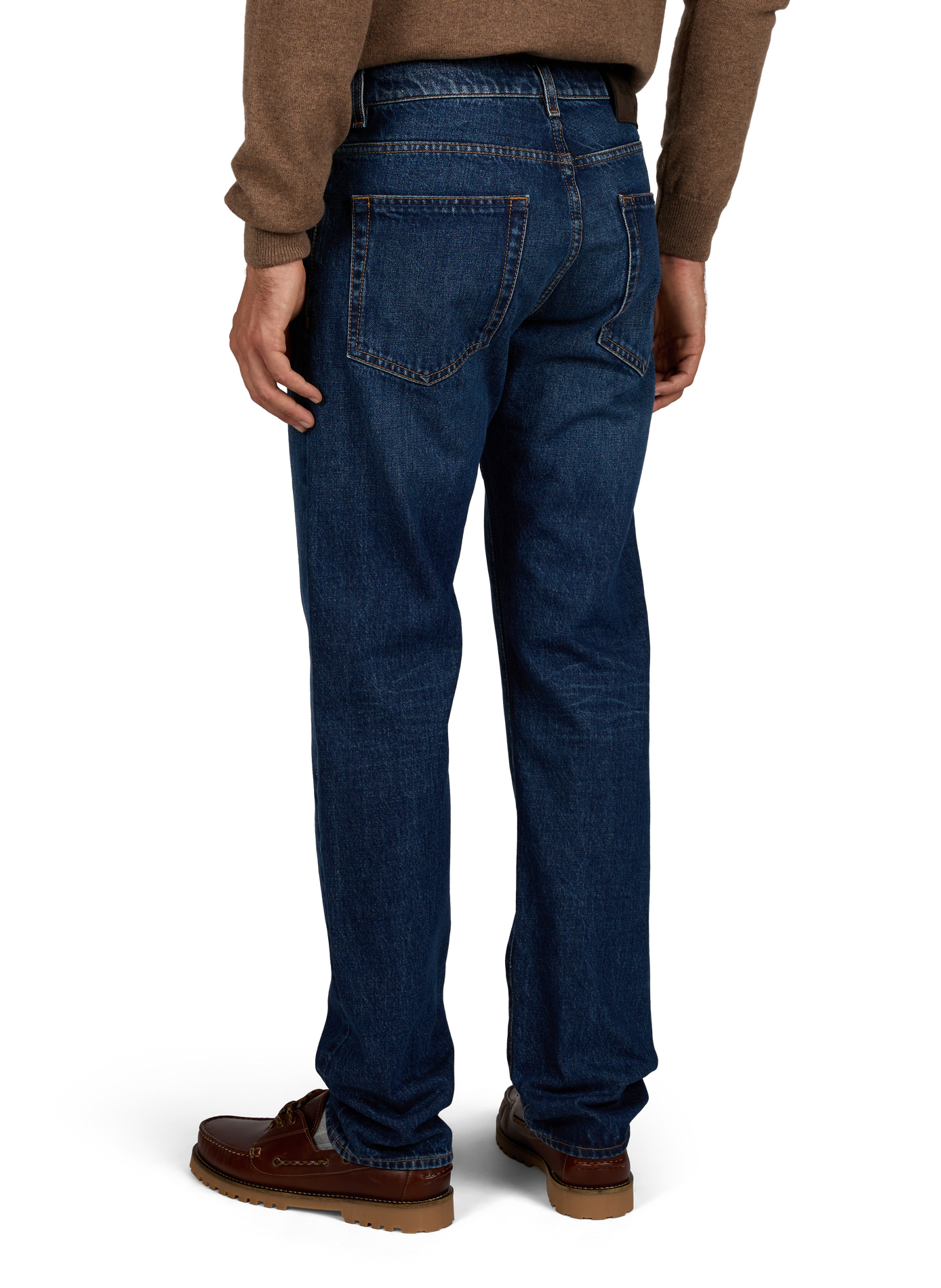 Straight leg cotton jeans RE HASH Blue
