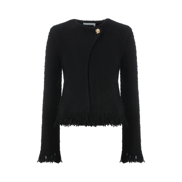 Chloé Wool-blend Cardigan In Black