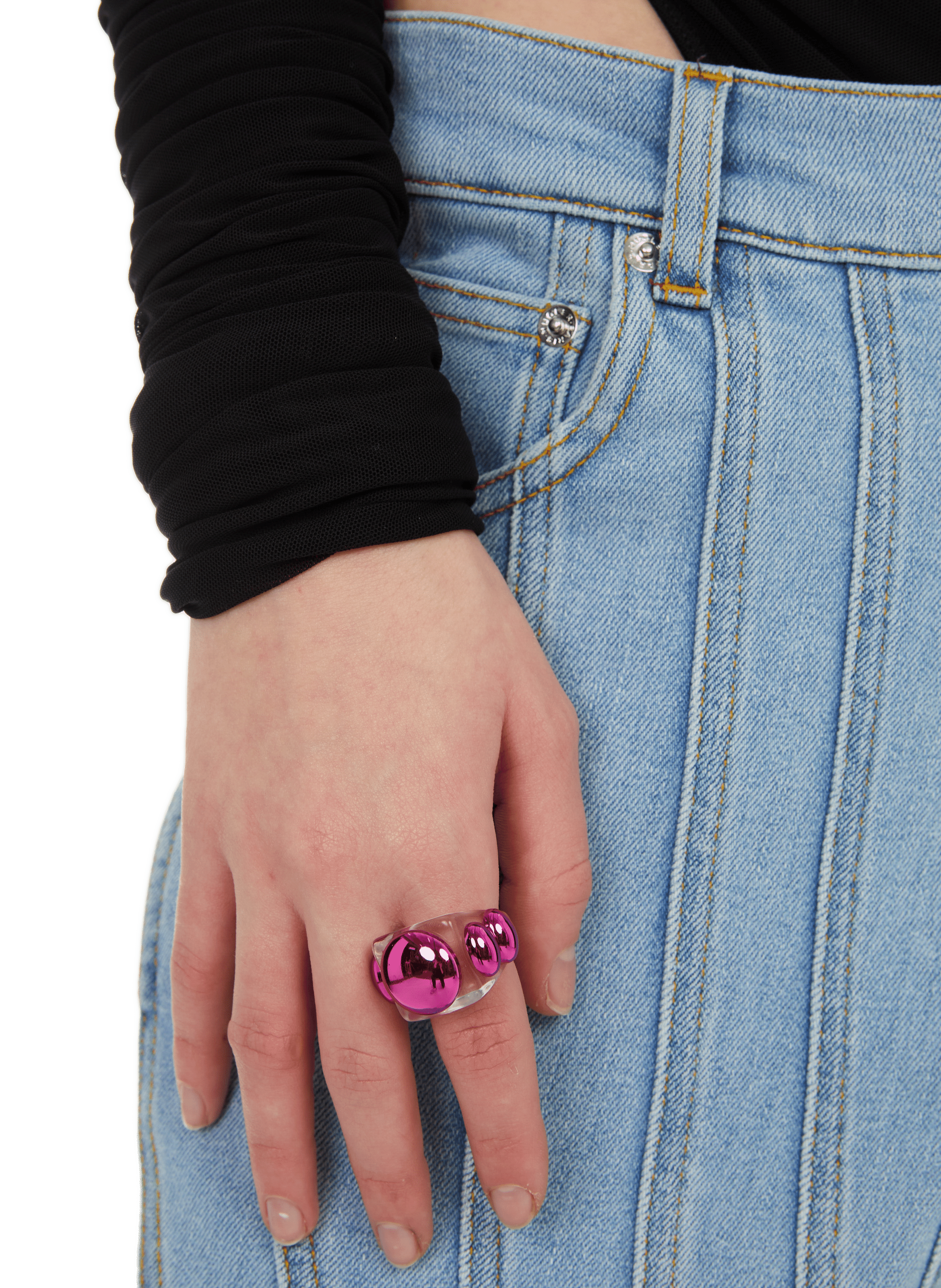 Jean taille basse MUGLER Bleu