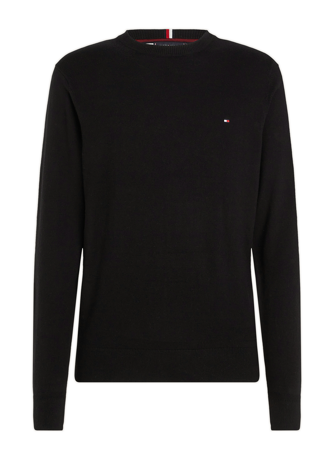 Cotton cable knit jumper TOMMY HILFIGER Black