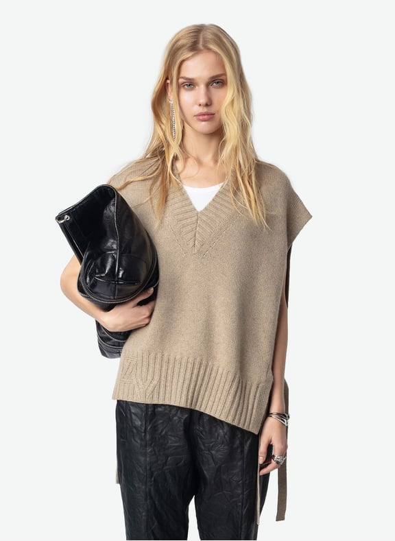 Pull oversize en cachemire maddy Beige by ZADIG&VOLTAIRE ZADIG&VOLTAIRE Pull oversize en cachemire maddy Beige