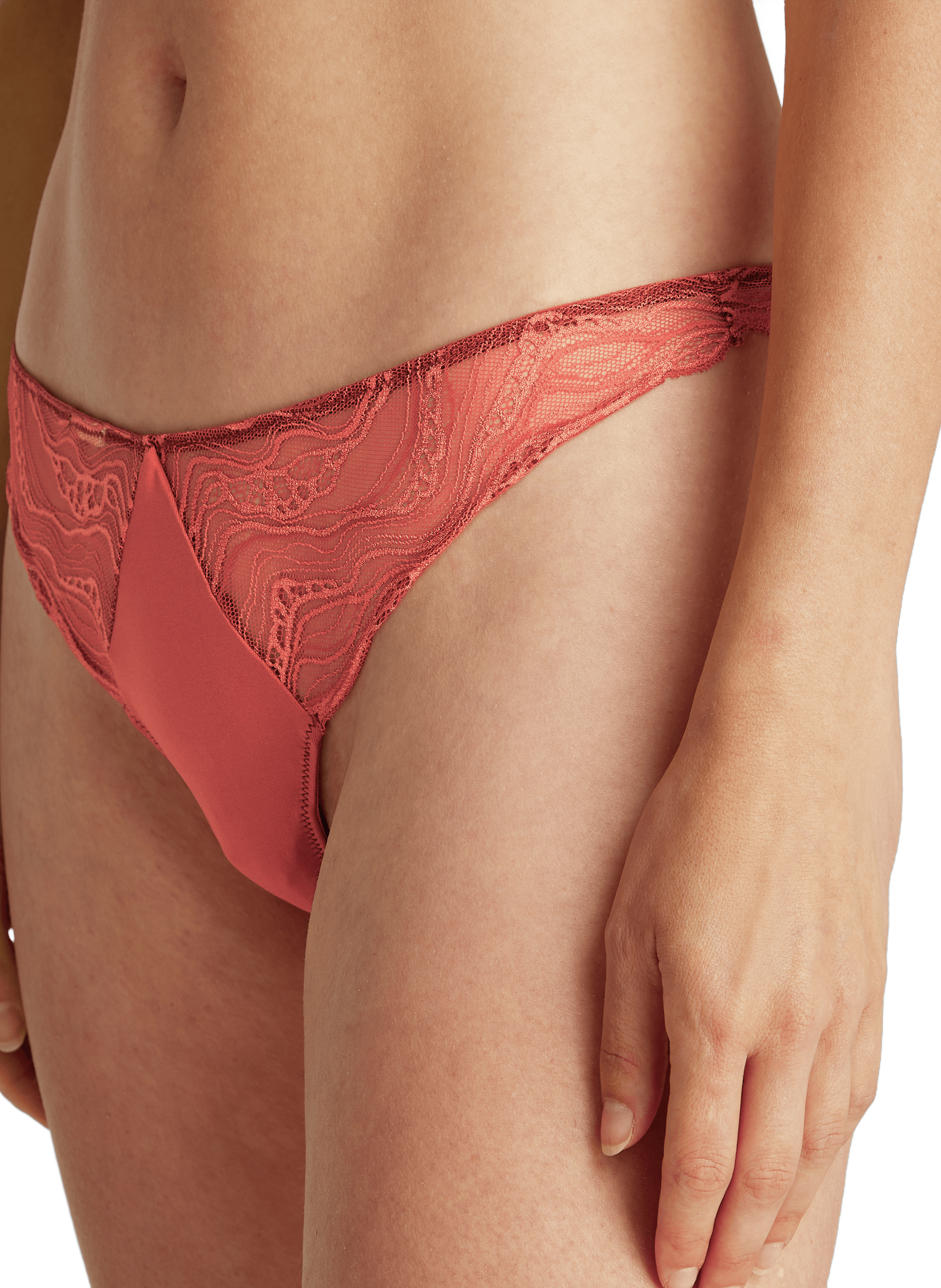Lace thong CALVIN KLEIN Red
