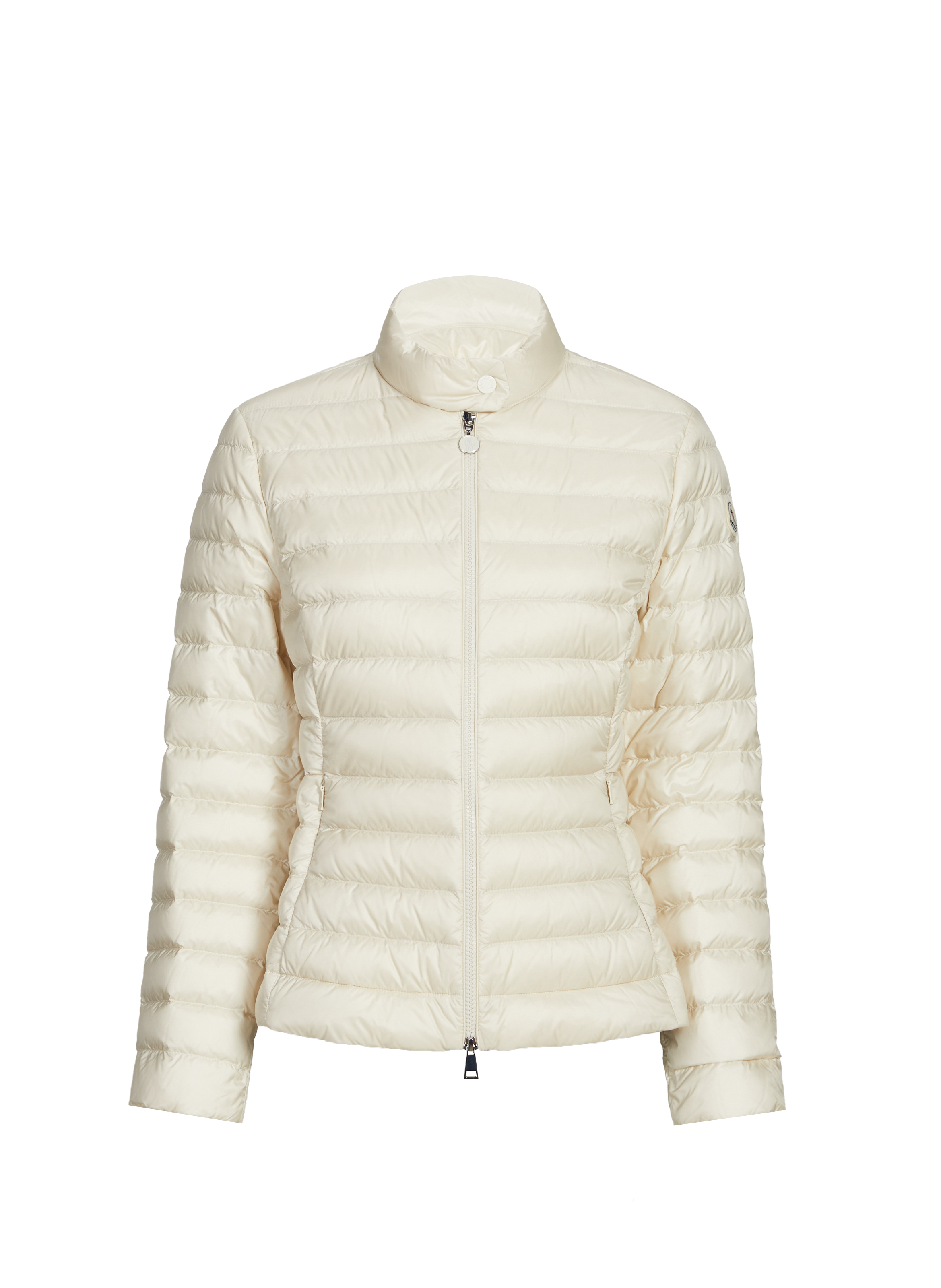 Short quilted down jacket MONCLER Beige