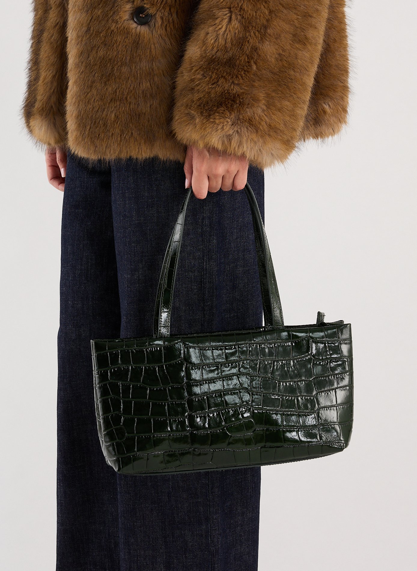 Sac à main Ginette en cuir SAISON 1865 Kaki