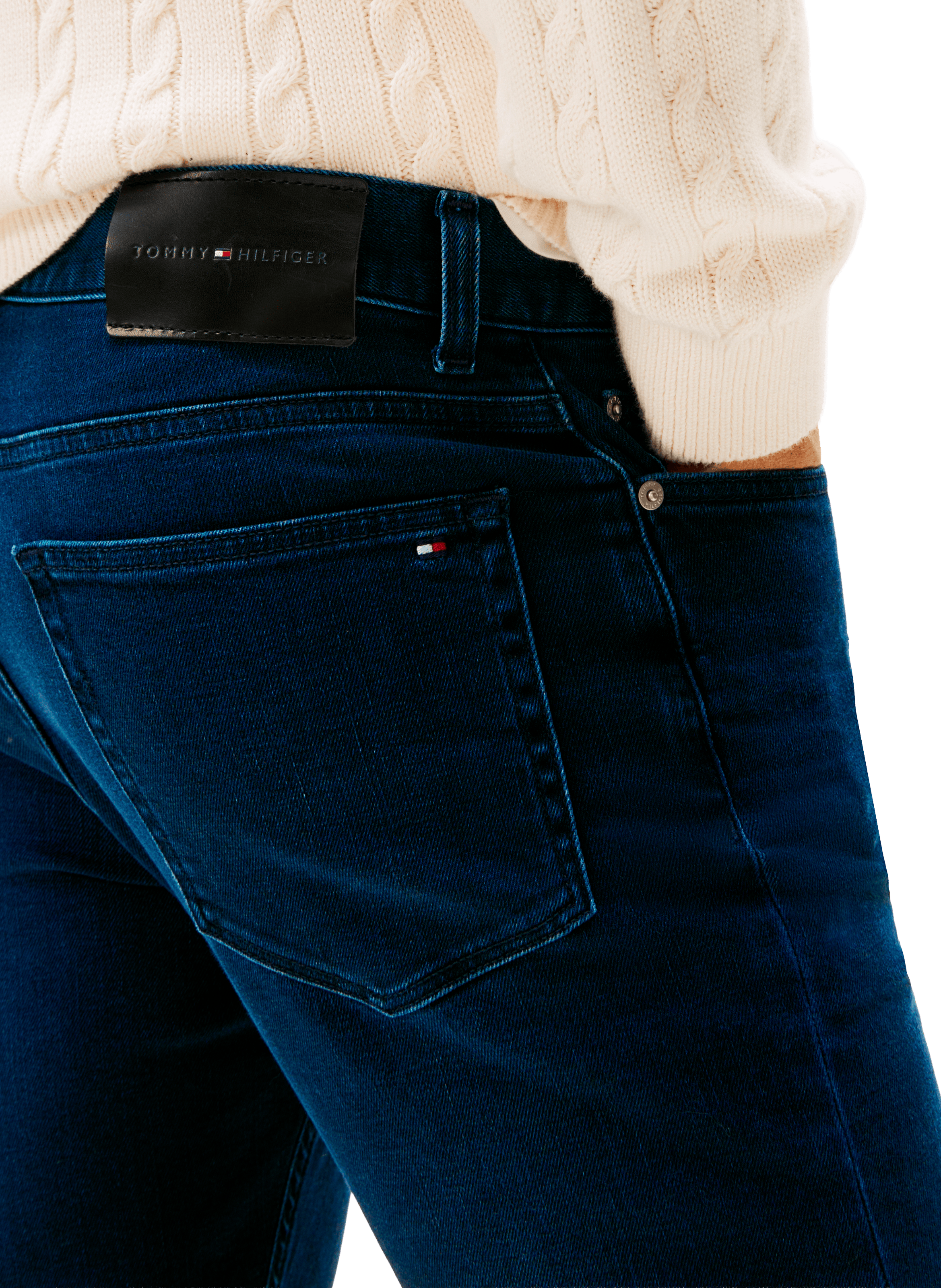 Cotton-blend jeans TOMMY HILFIGER Blue