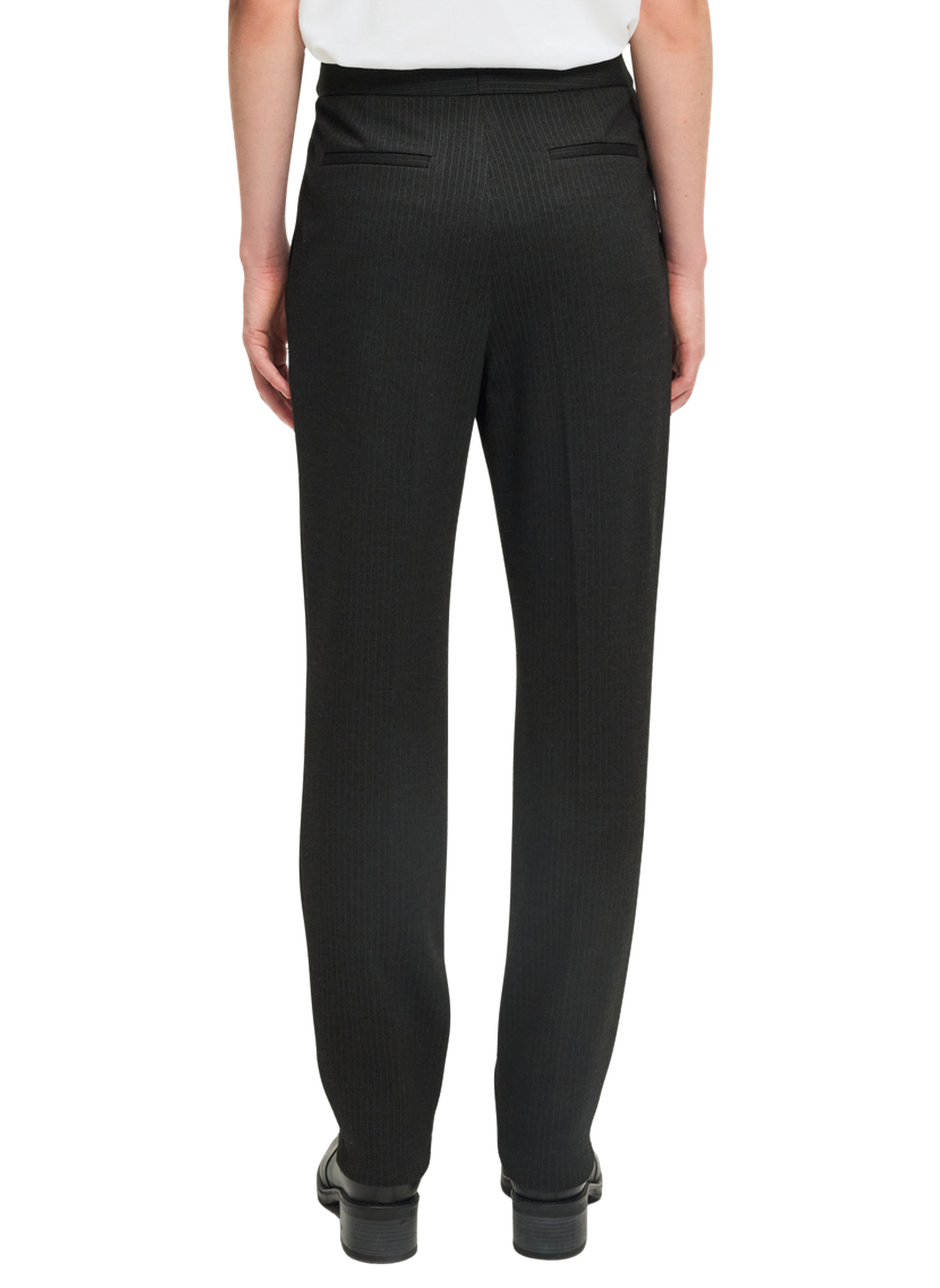 Pantalon slim à fines rayures - caprice PABLO Gris