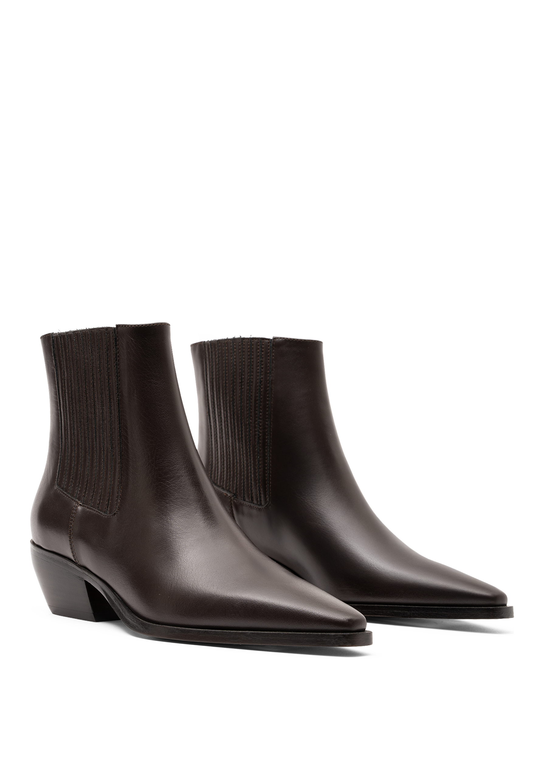 Bottines kira en veau lisse PARALLELE Marron