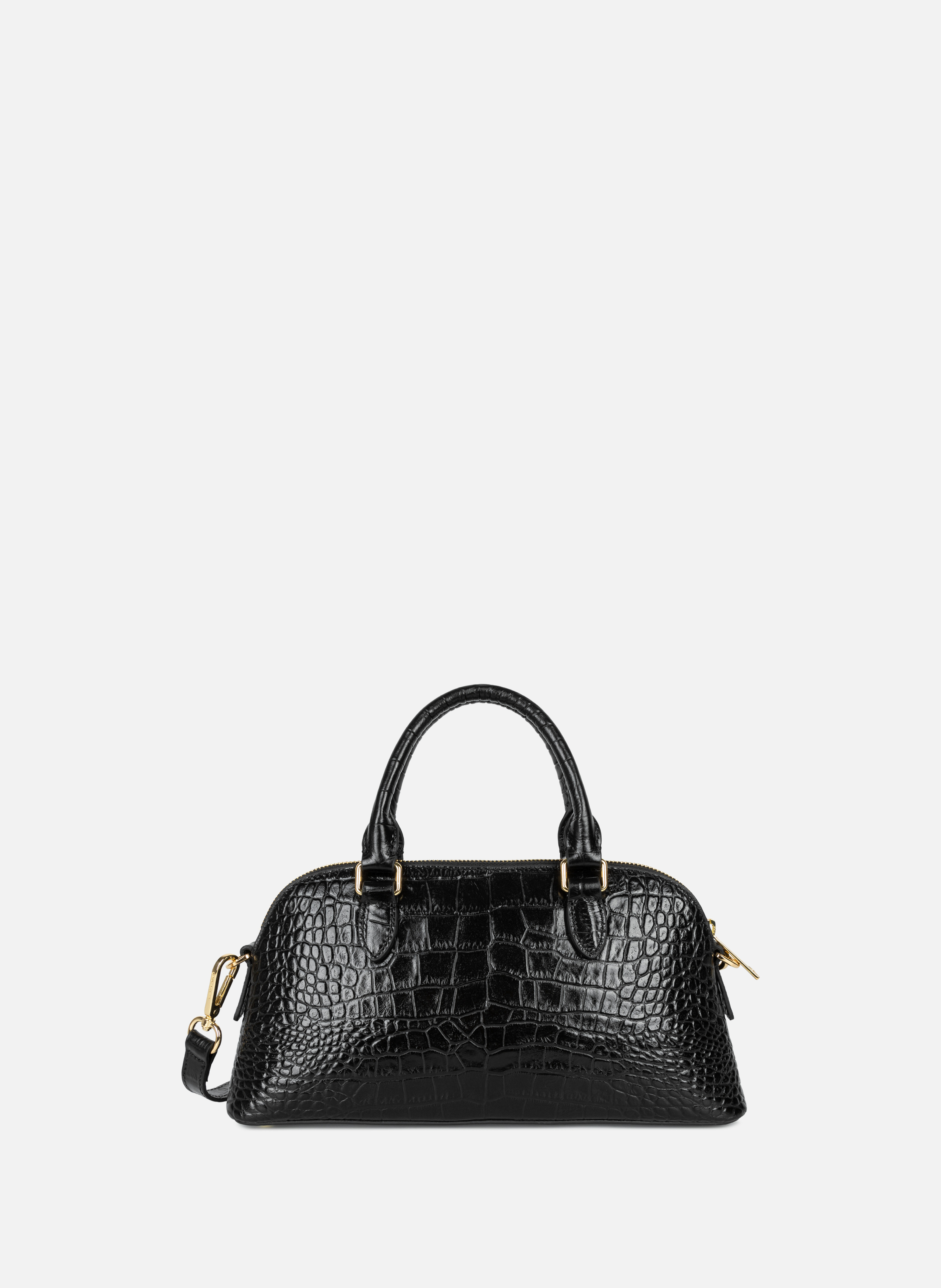 Grand sac demi lune - exo LANCASTER Noir