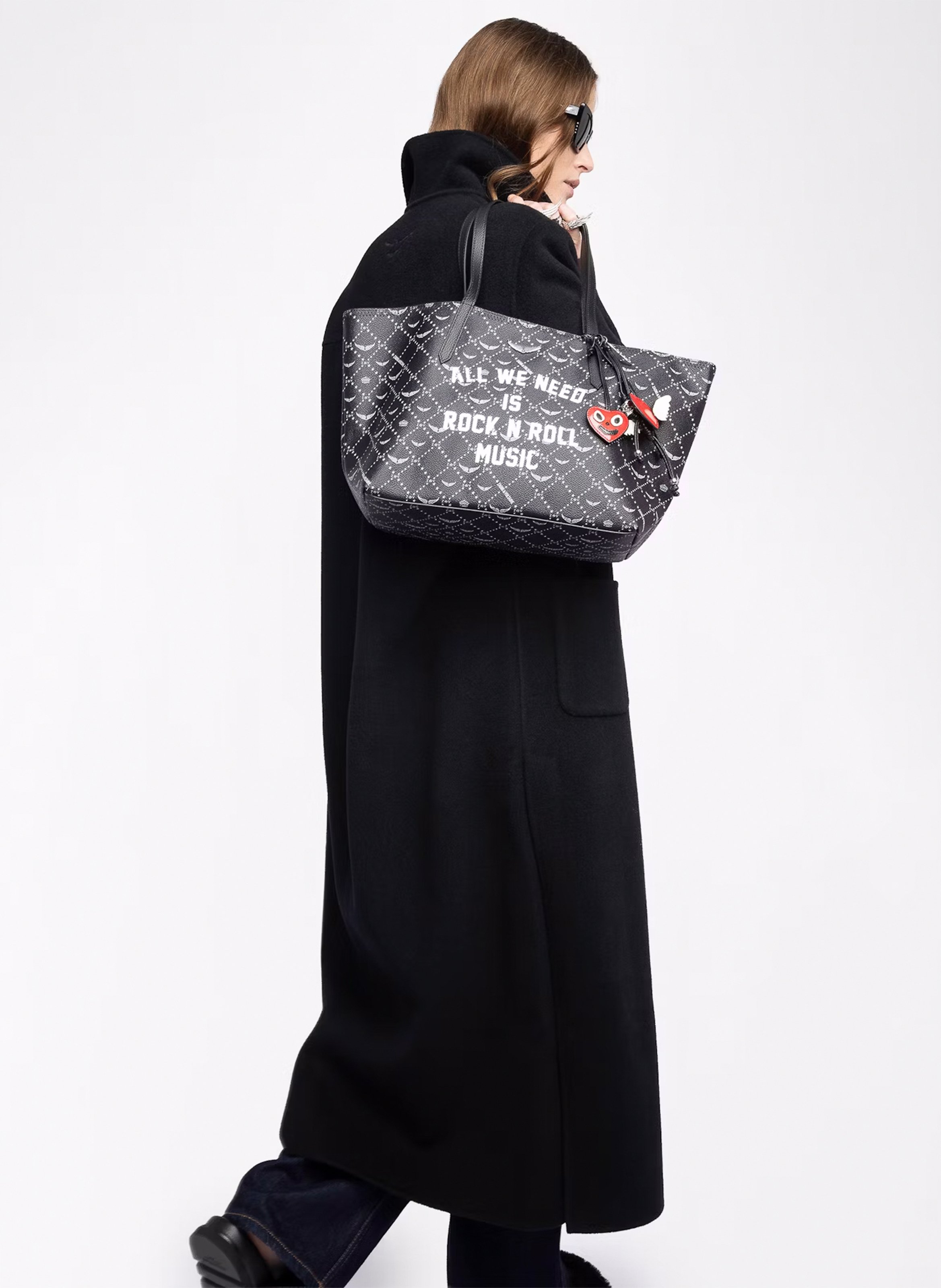 Sac cabas à monogrammes z shopper ZADIG&VOLTAIRE Noir