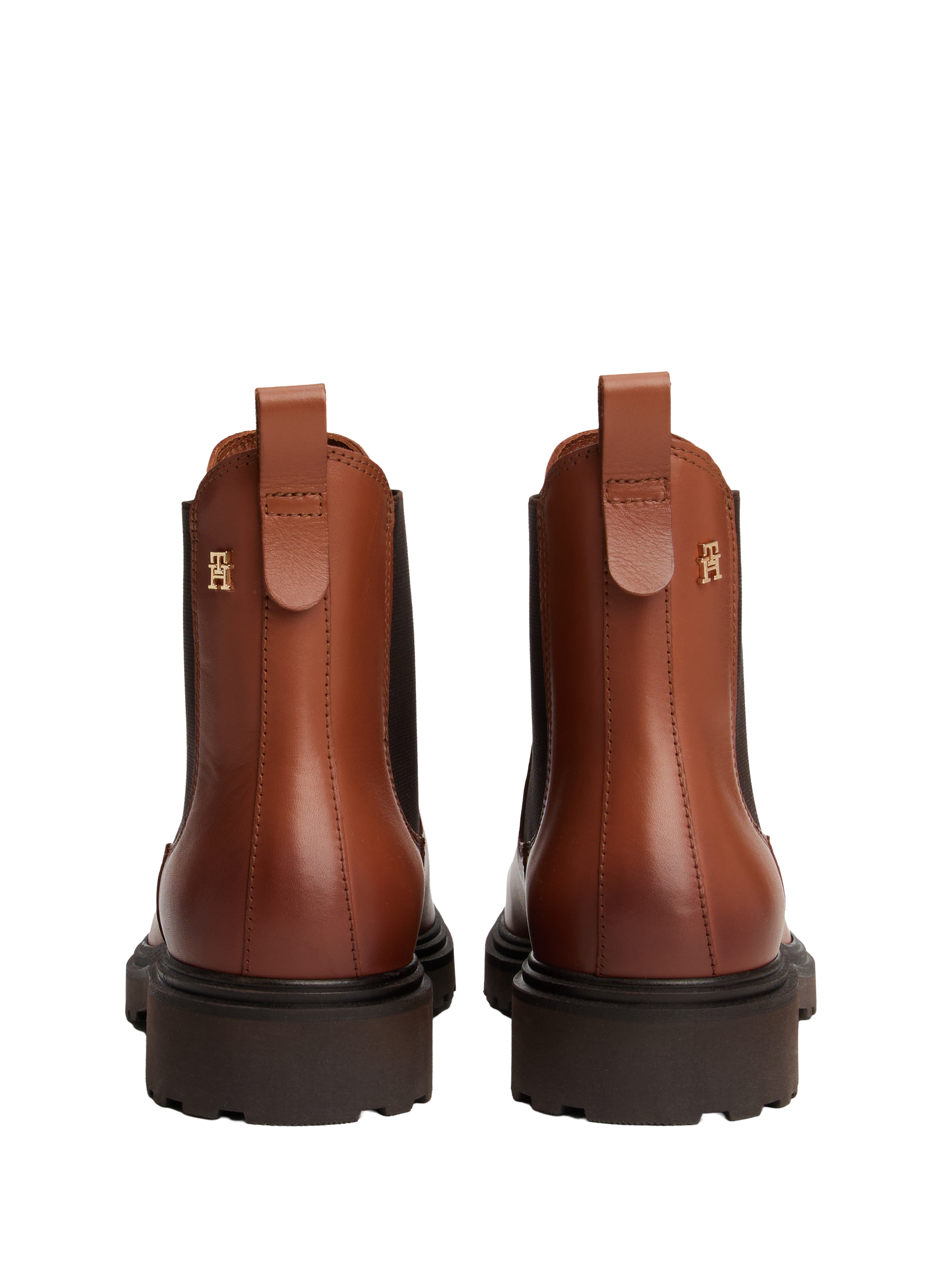 Leather Chelsea boots TOMMY HILFIGER Brown