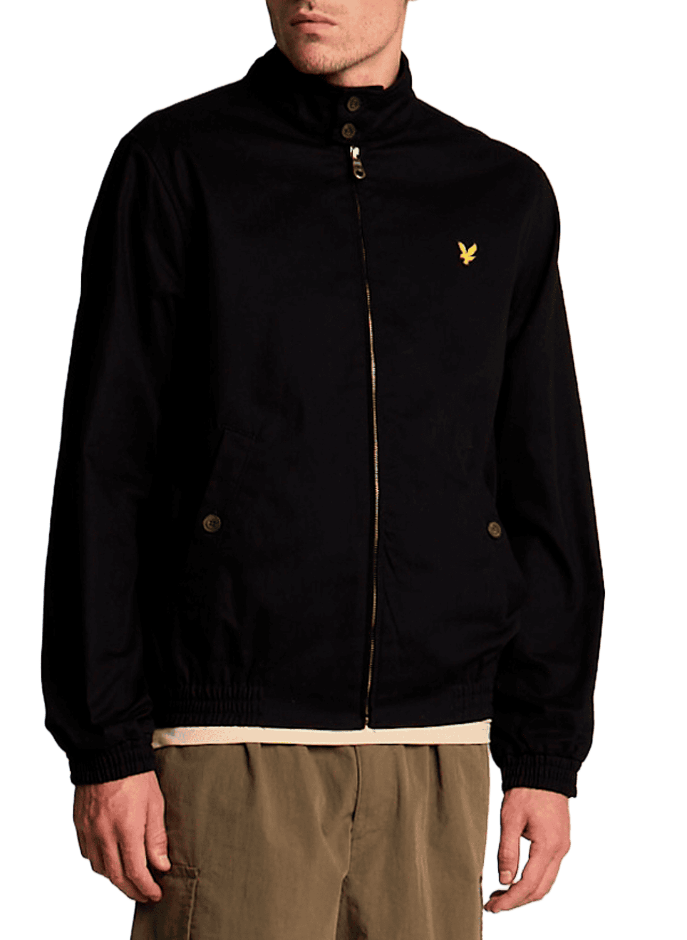 LYLE & SCOTT Oversized cotton jacket Black