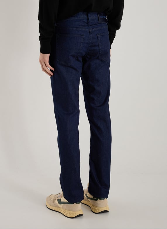 Jean coupe slim en coton mélangé | Bleu by JACOB COHEN Jean coupe slim en coton mélangé Bleu