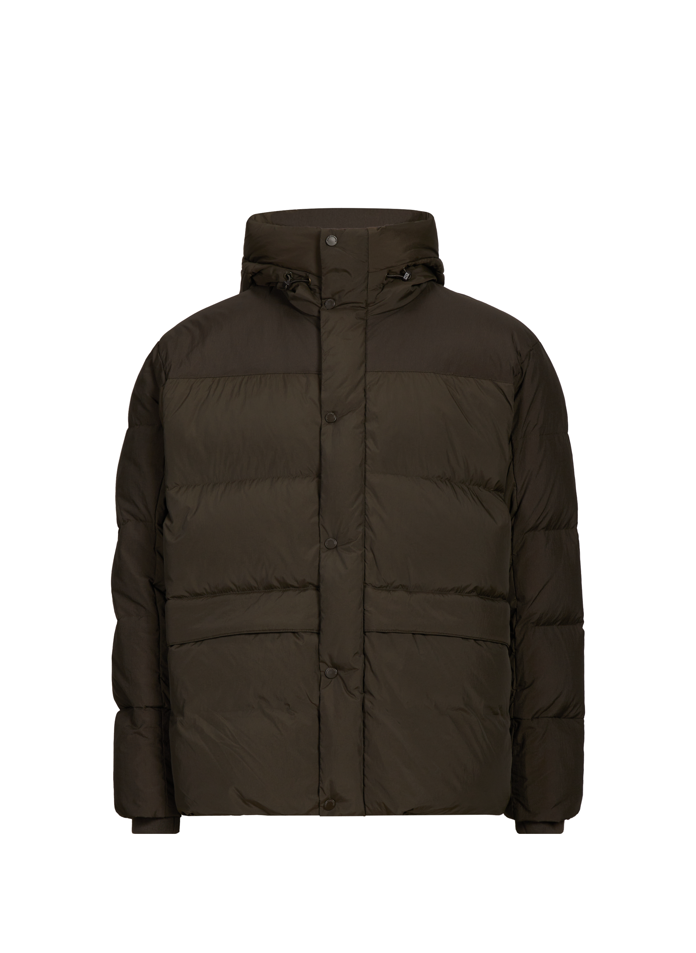 ARMANI EXCHANGE Quilted hooded parka Brown