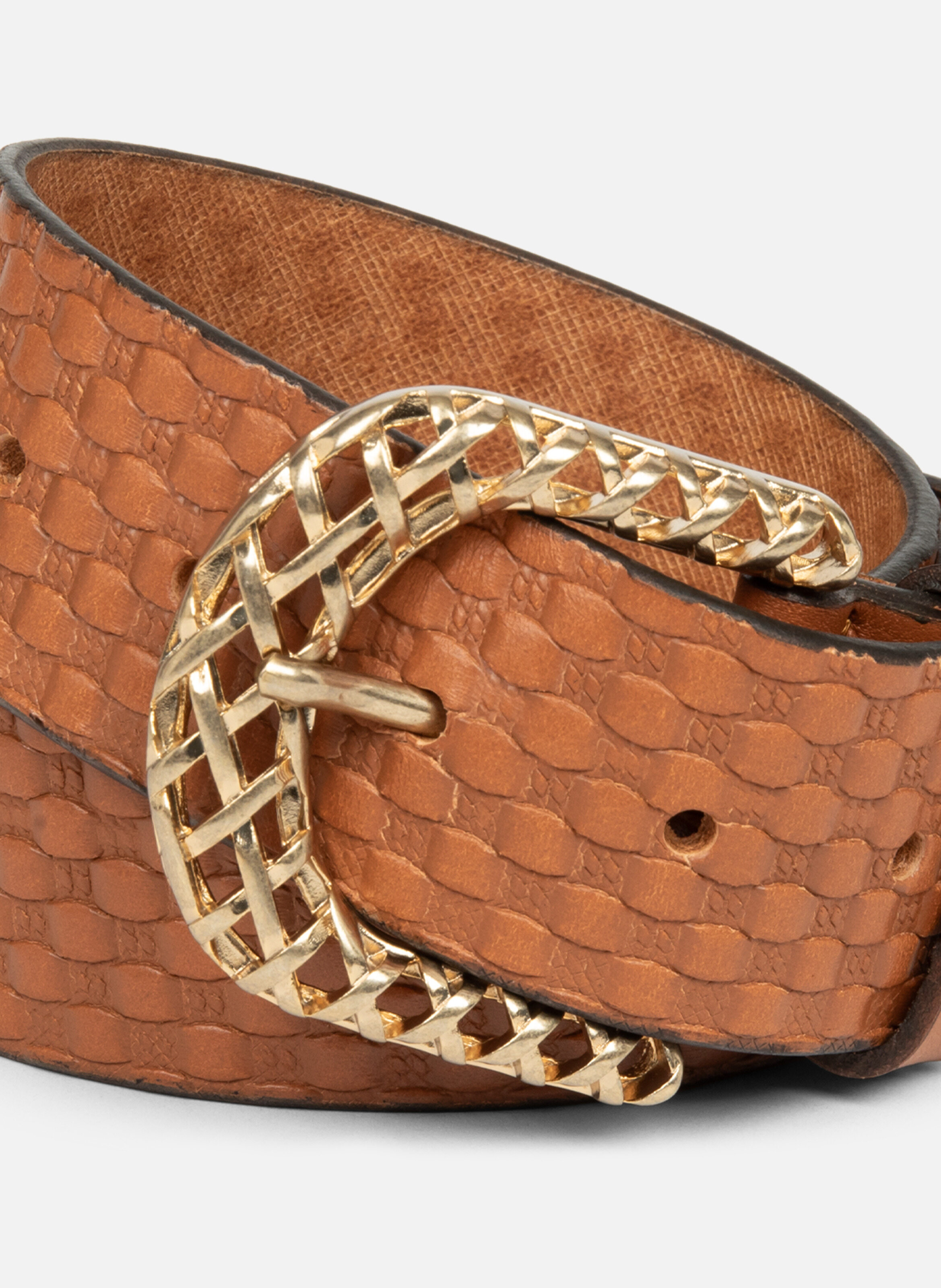 Belt - Ceinture Cuir Végétal Femme LANCASTER Brown