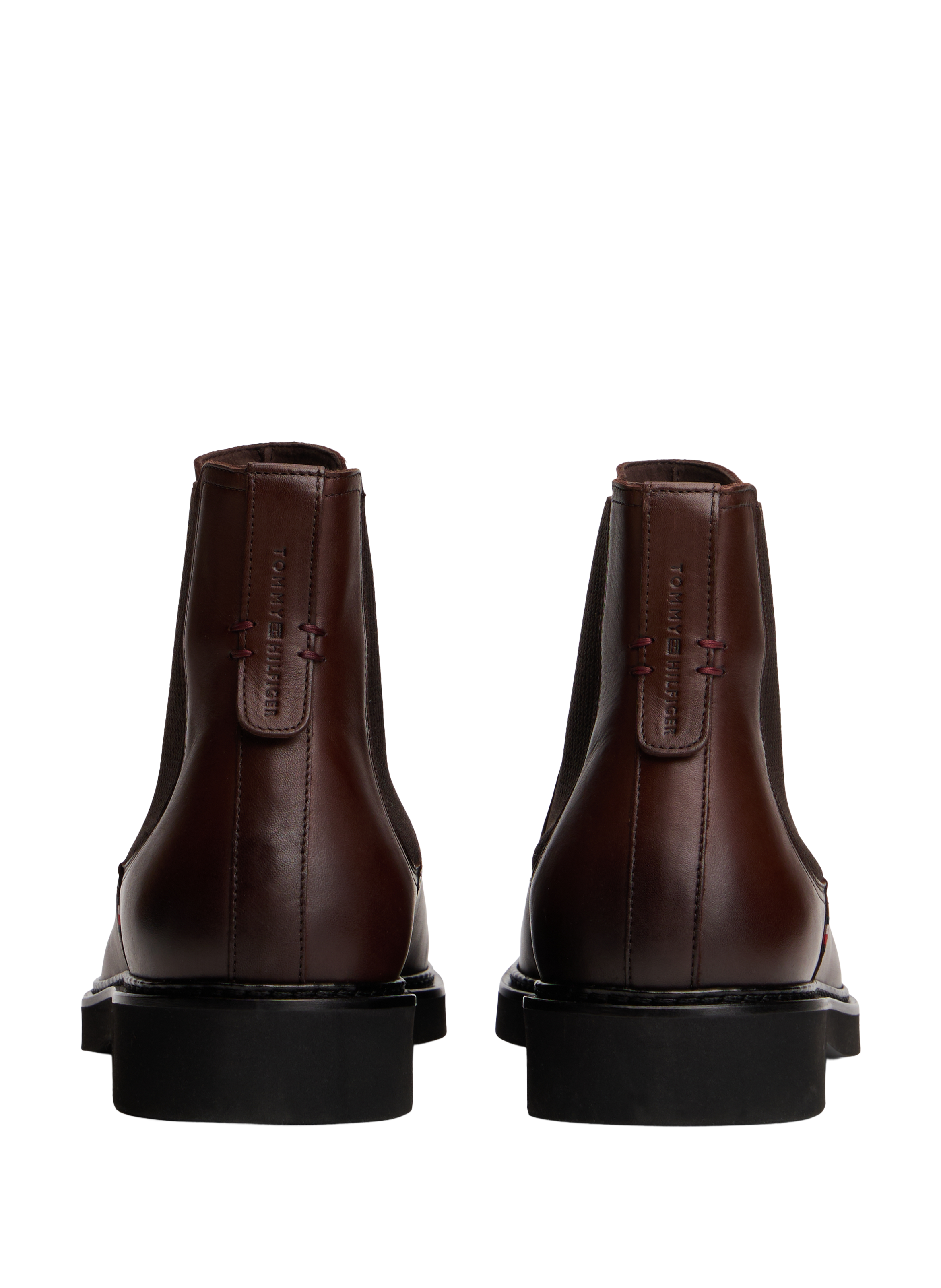 Smooth leather Chelsea boots TOMMY HILFIGER Brown