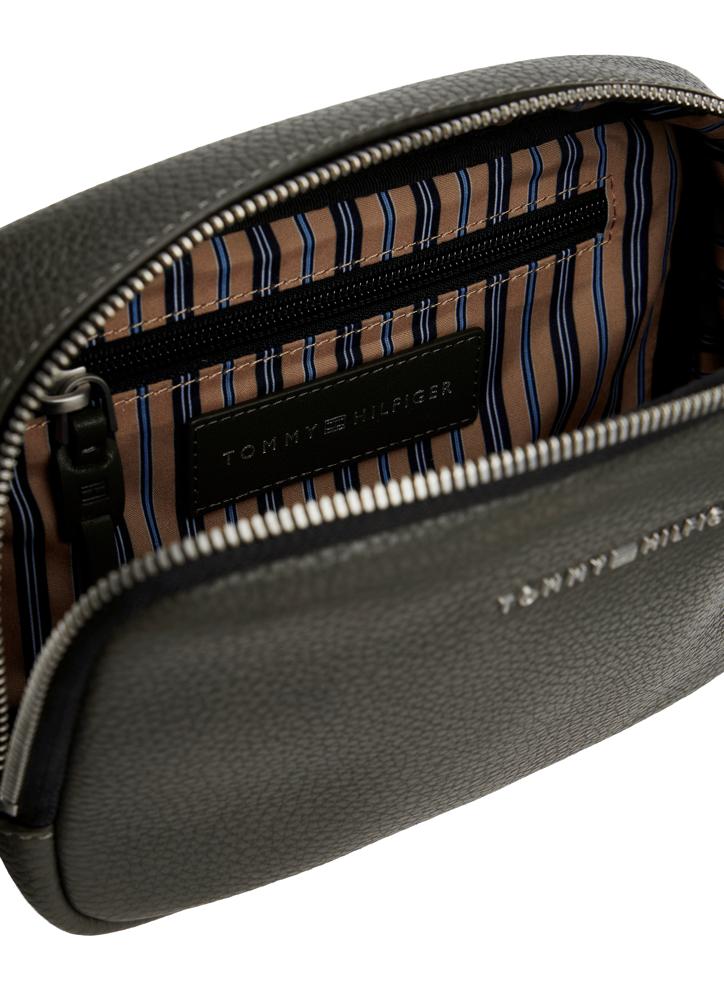 Grained faux leather camera bag TOMMY HILFIGER Khaki