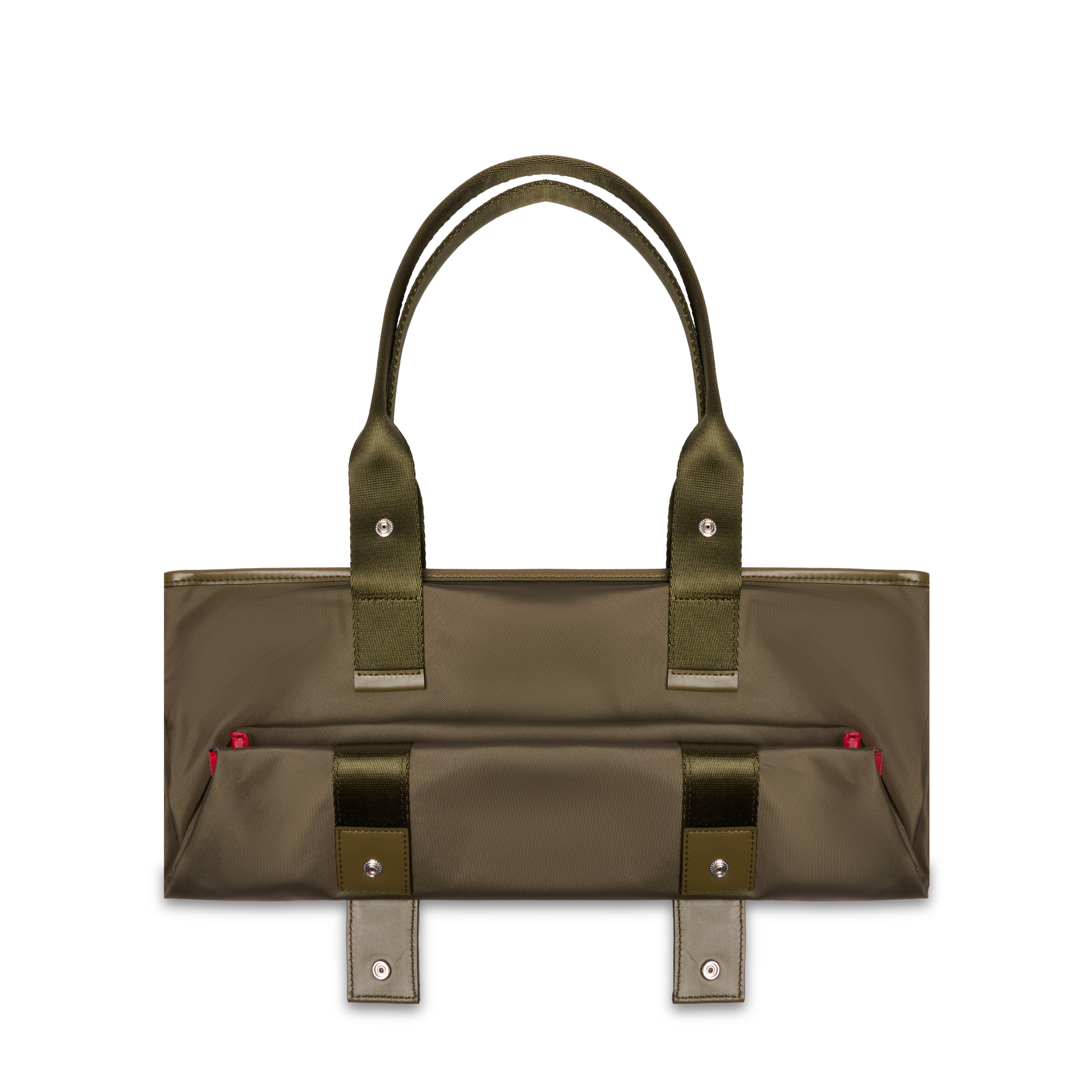 Sac cabas zippé m mistral rollable de lancel en nylon LANCEL Vert