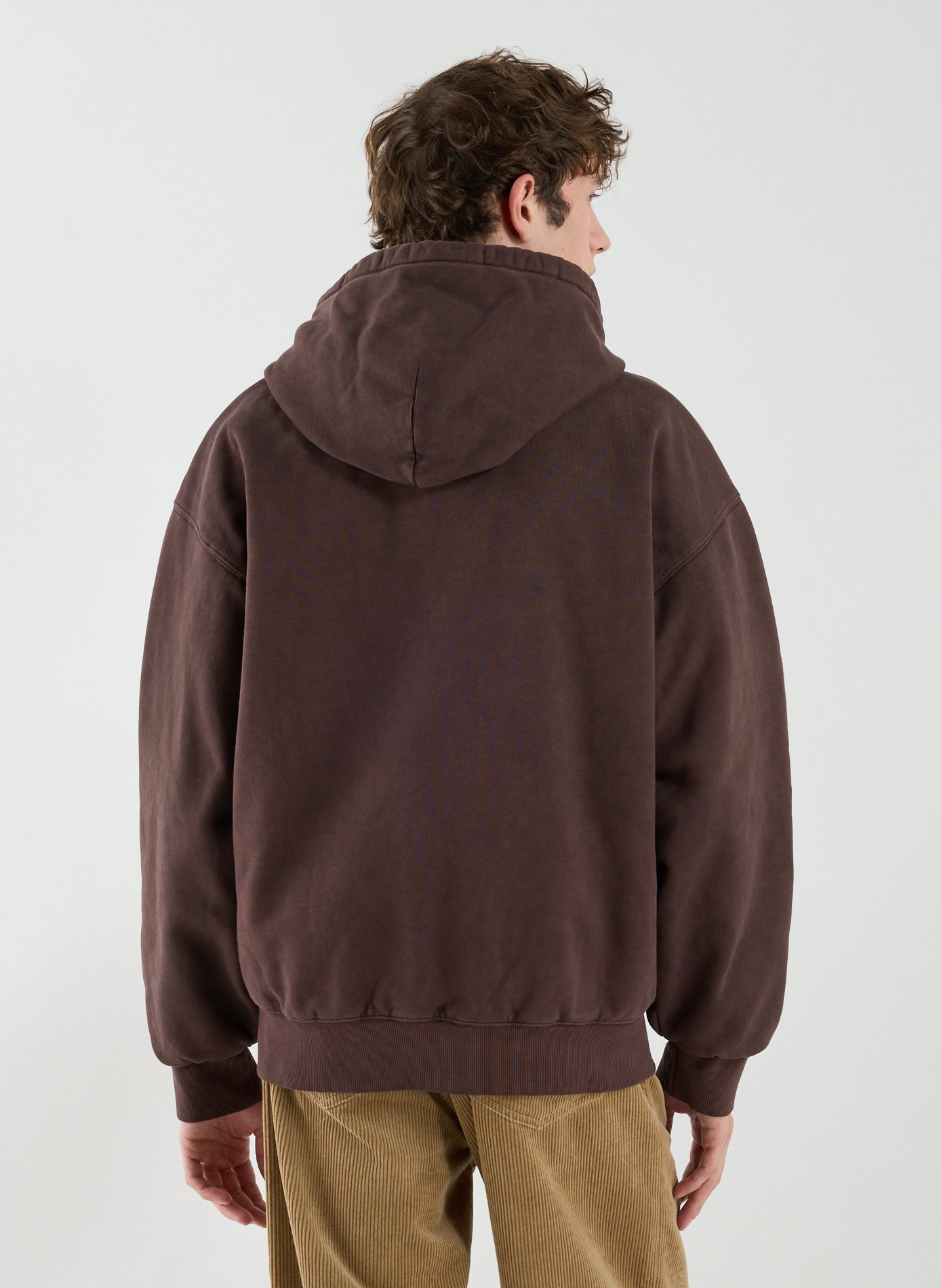 Oversized cotton hoodie CARHARTT WIP Brown