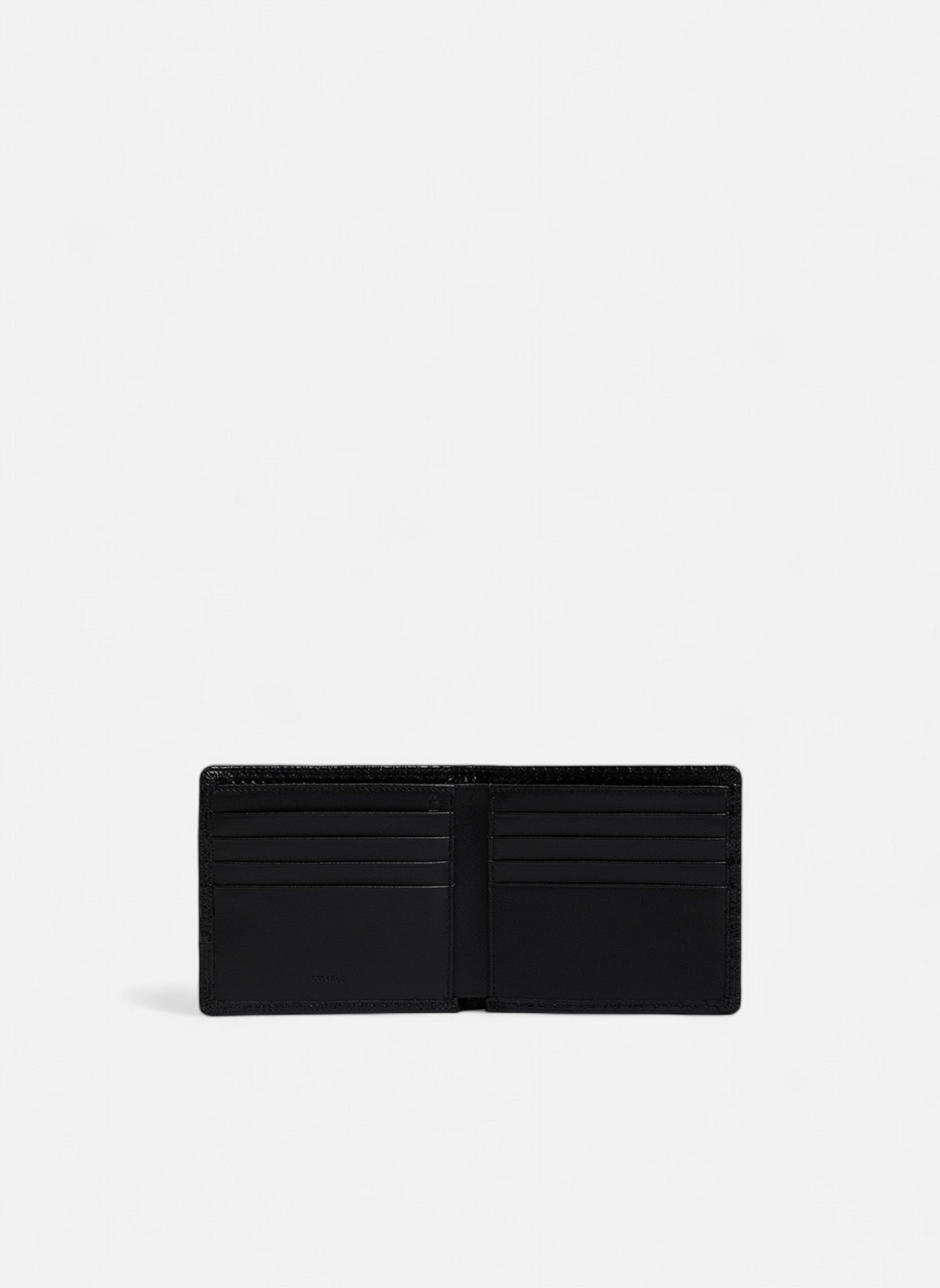 Porte cartes horizontal martin en cuir embossé et cuir lisse LE TANNEUR Noir