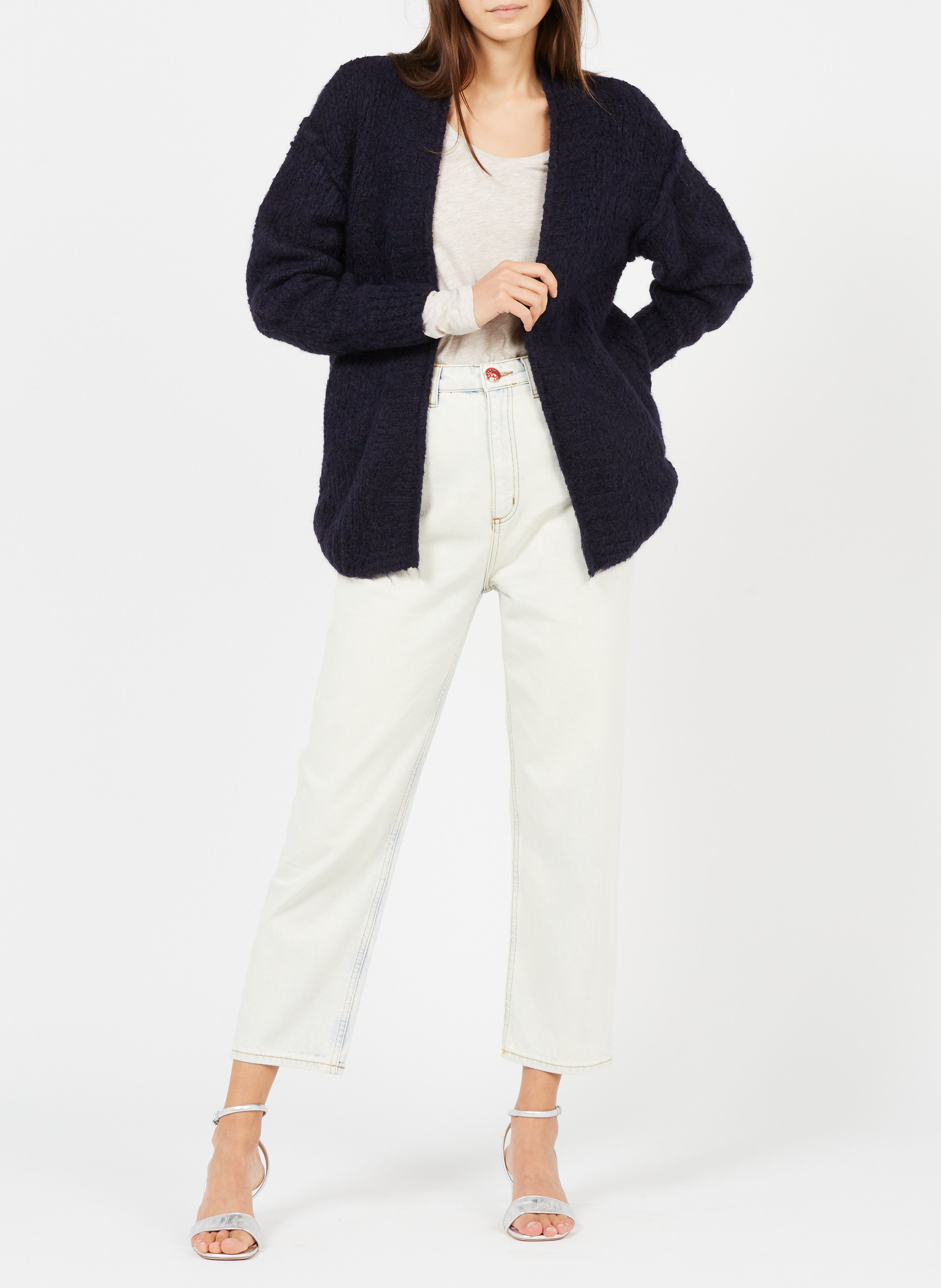 Tee-shirt col rond en coton jacksonville AMERICAN VINTAGE Beige