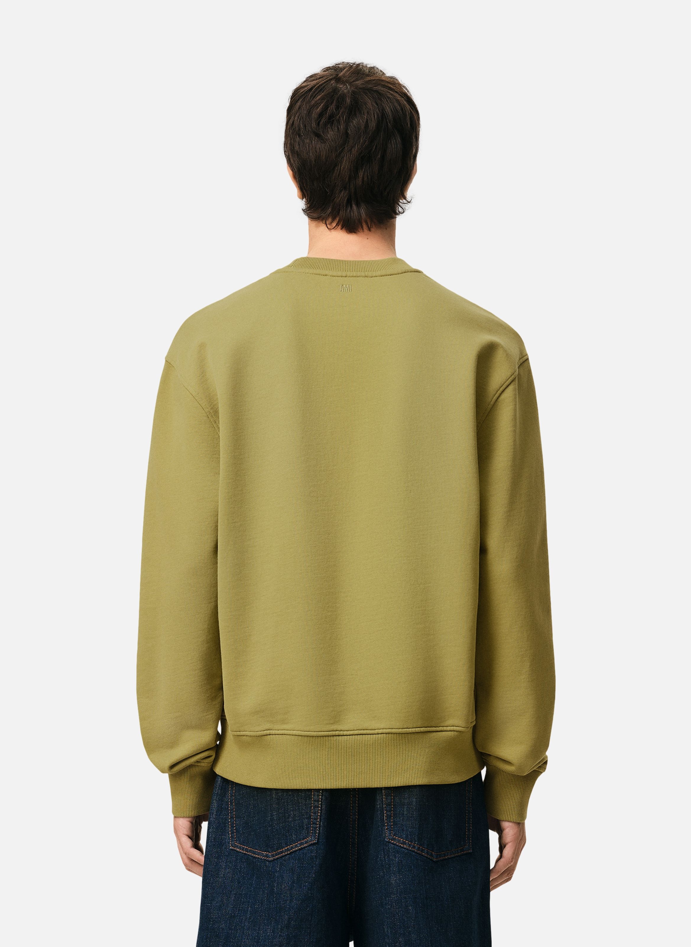 Sweatshirt ami de coeur en coton AMI PARIS Vert